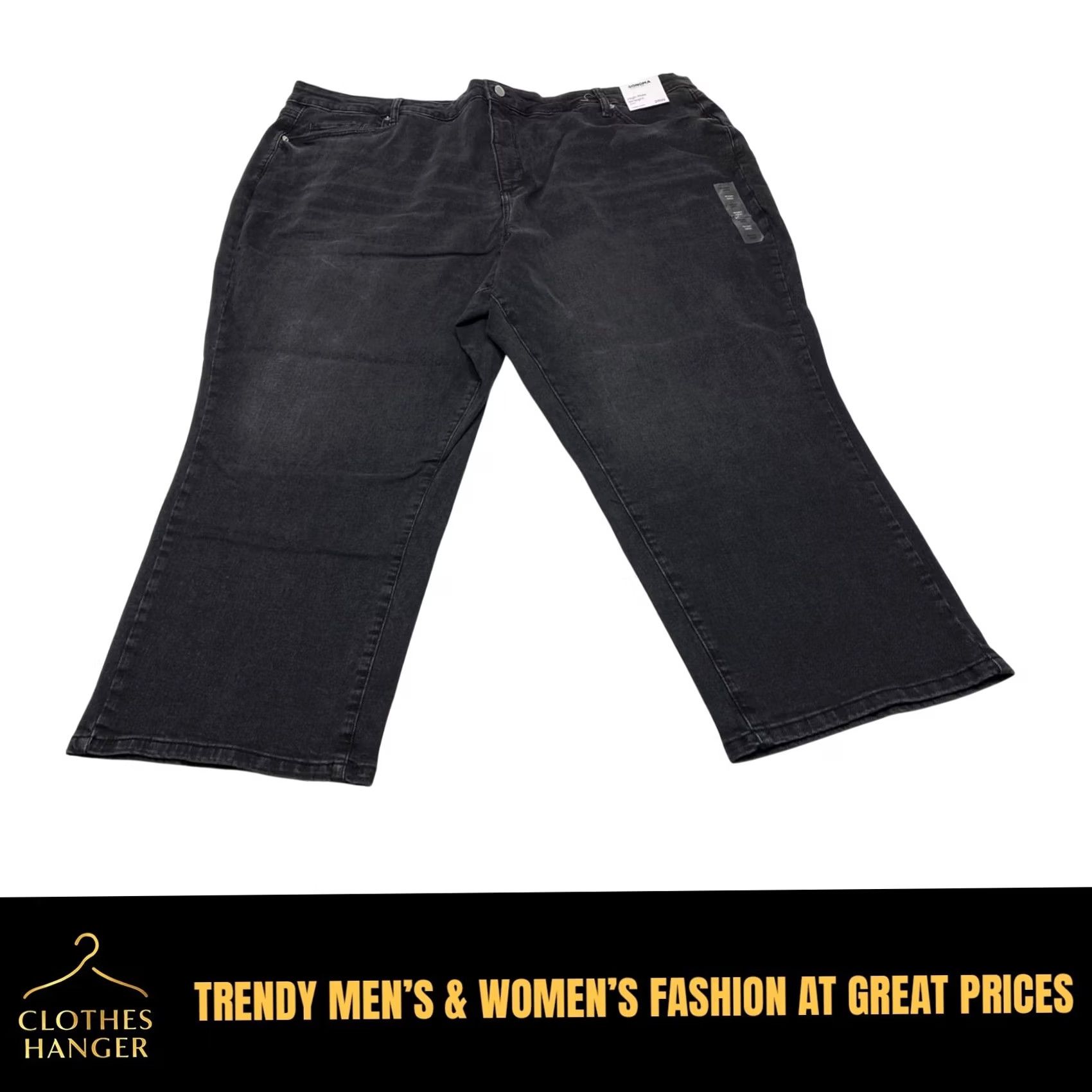 Vintage Womens Plus Jeans 28W Sonoma Skinny High Rise Black SuperStretch Jeans Size 28" / US 6 / IT 42 - 2 Thumbnail