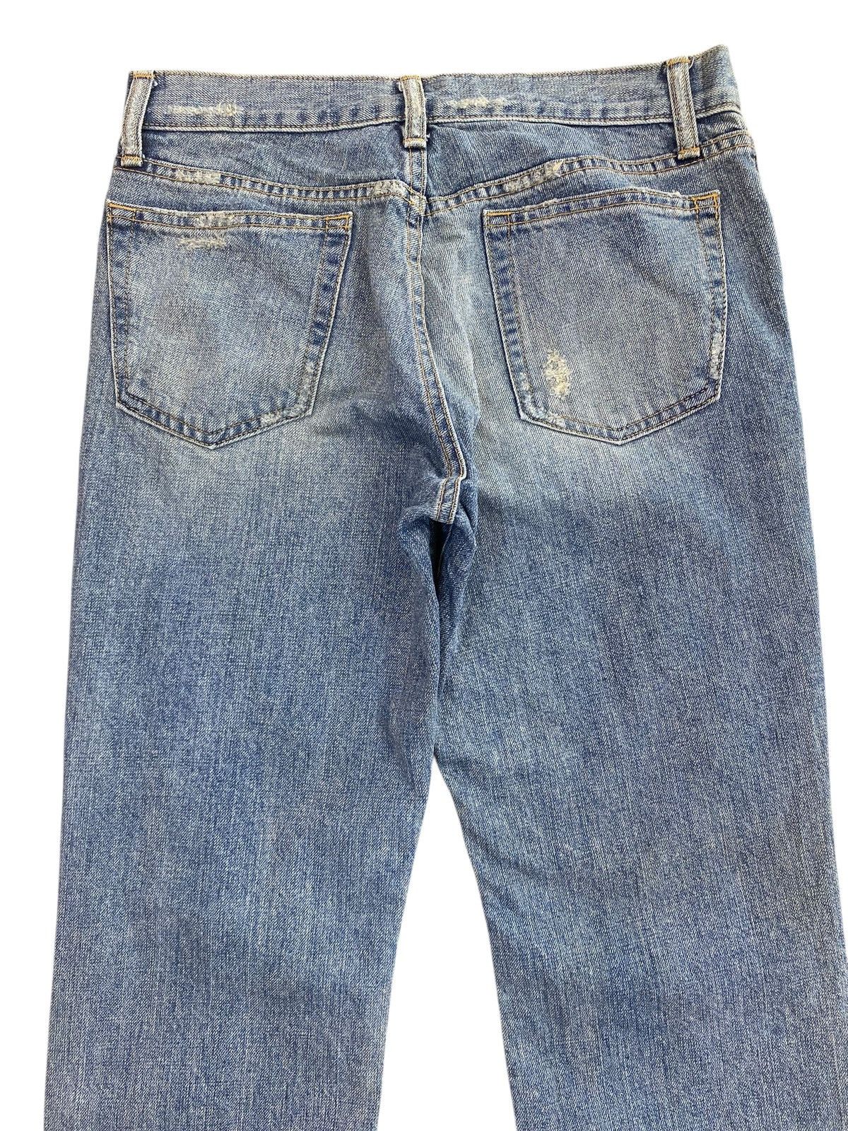 Japanese Brand Blue Way Brand Whiskers Faded Wash Style Distressed Jeans Size US 27 - 4 Thumbnail