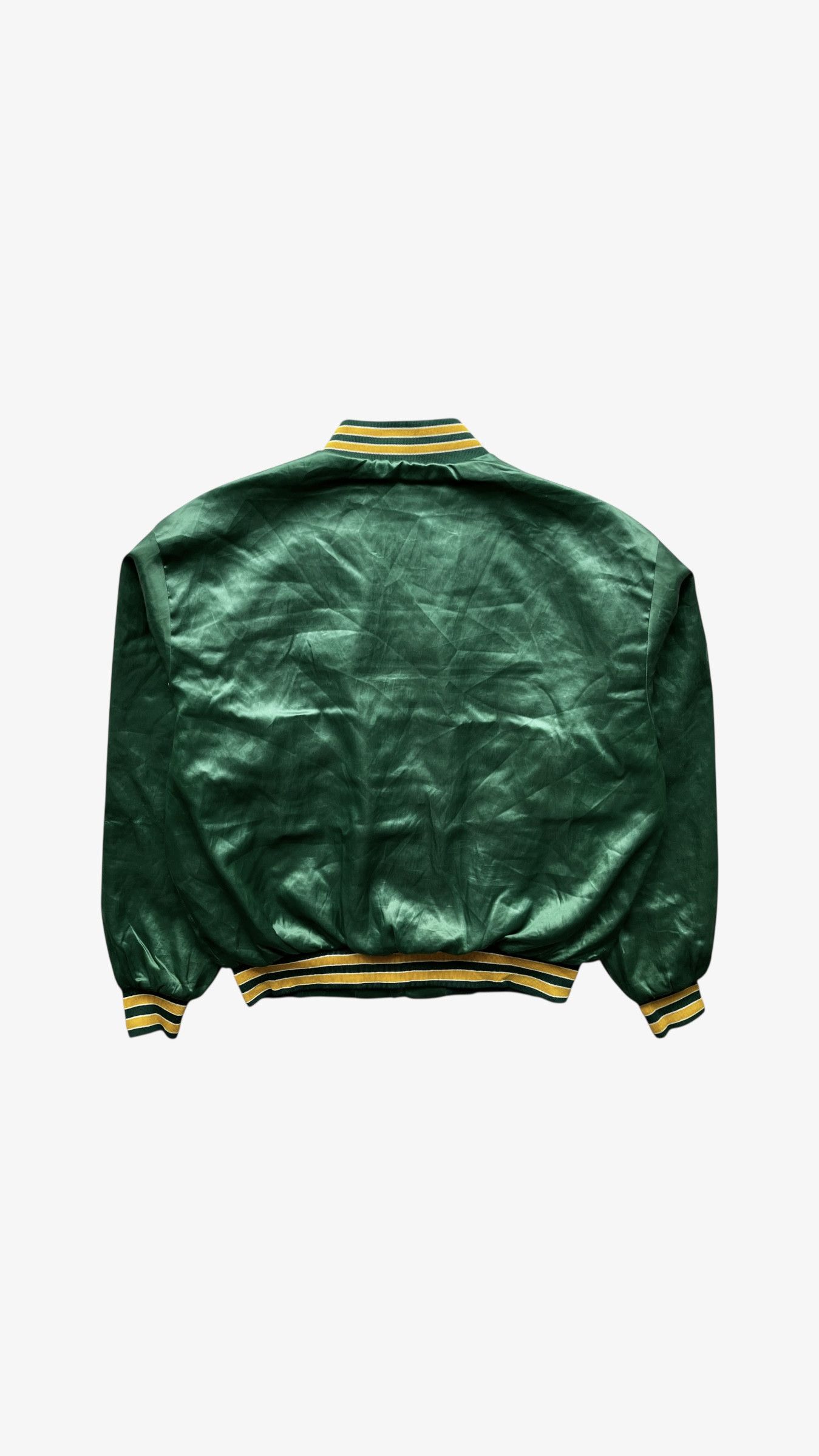 Swingster Vintage 80s Swingster MLB Oakland Athletics Varsity Jacket Size US XL / EU 56 / 4 - 4 Thumbnail