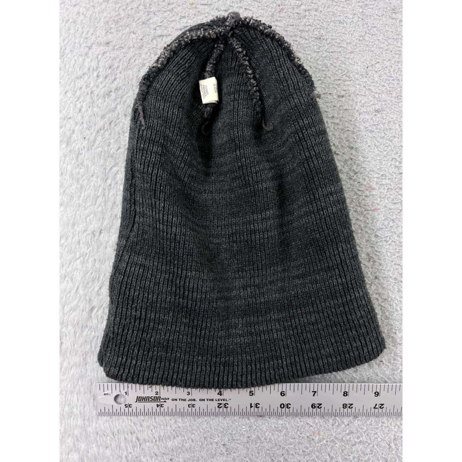 Adidas ADIDAS Beanie Adult One Size Gray Knit 100% Acrylic Winter Ski Logo Hat Mens Size ONE SIZE - 6 Thumbnail