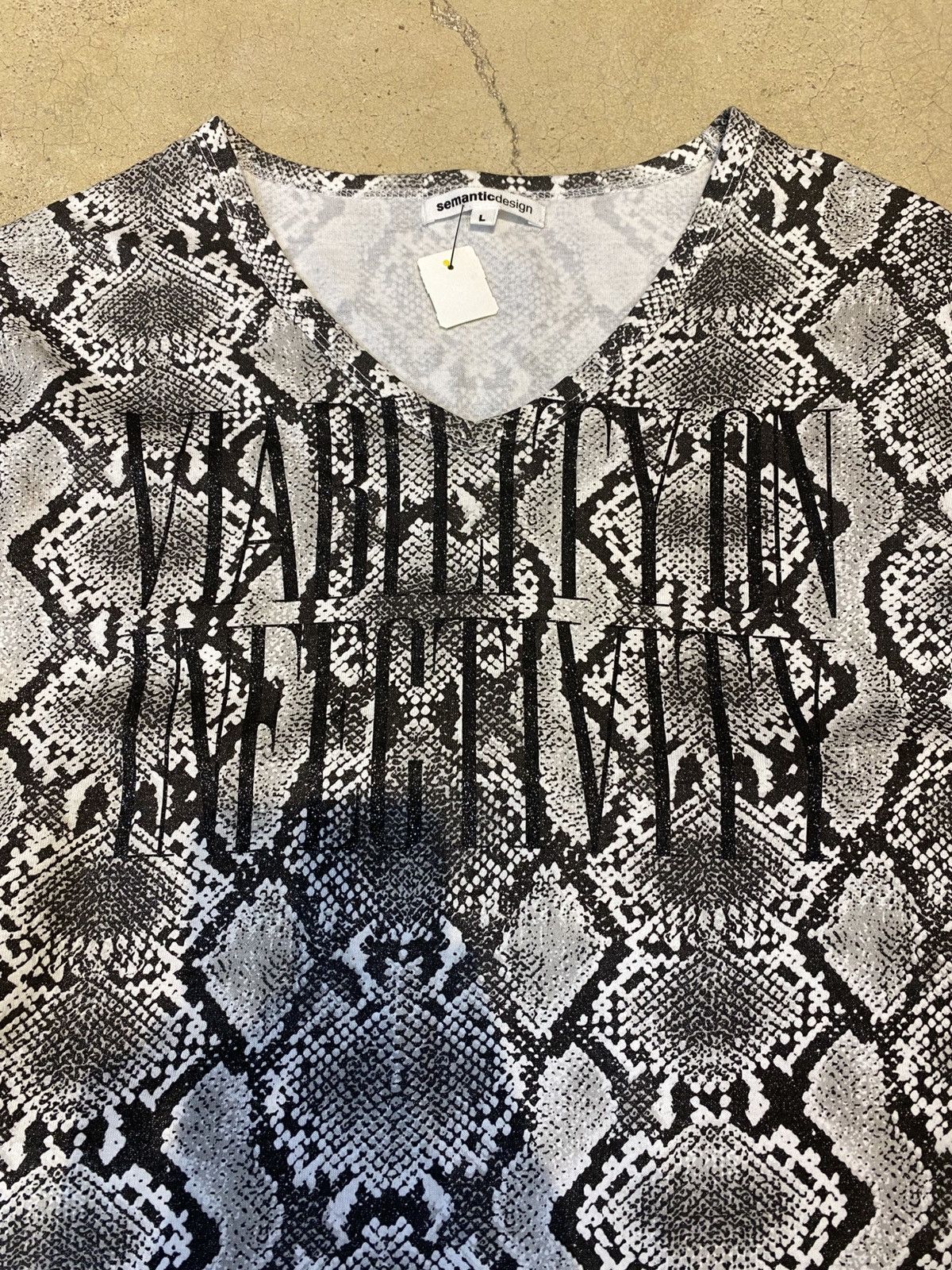 semanticdesign Semantic Design Skin Snake Pattern Longsleeve Size L / US 10 / IT 46 - 2 Thumbnail