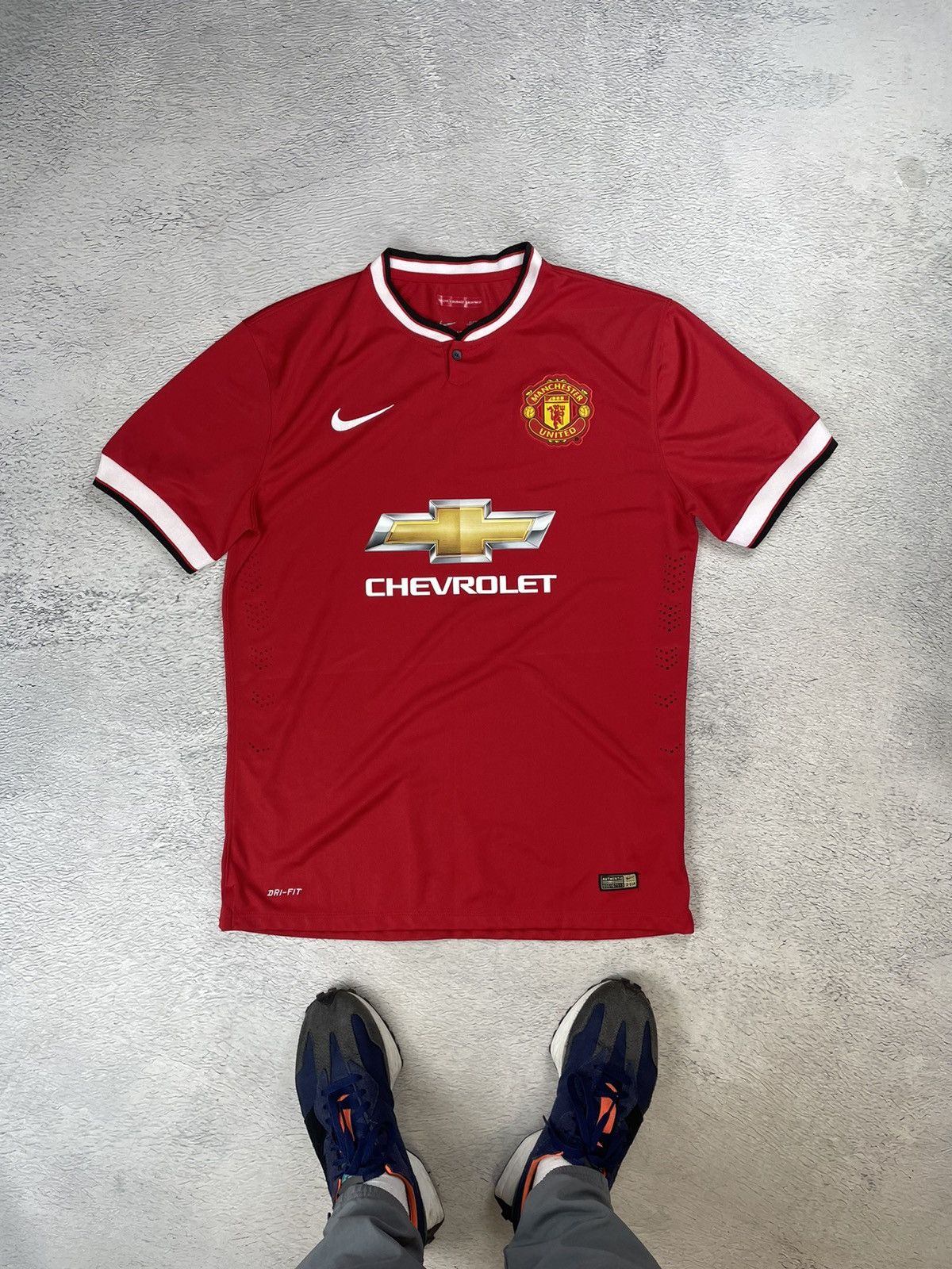 Nike × Vintage DI MARIA Vintage Manchester United 2014/15 Nike Jersey y2k Size US L / EU 52-54 / 3 - 2 Thumbnail