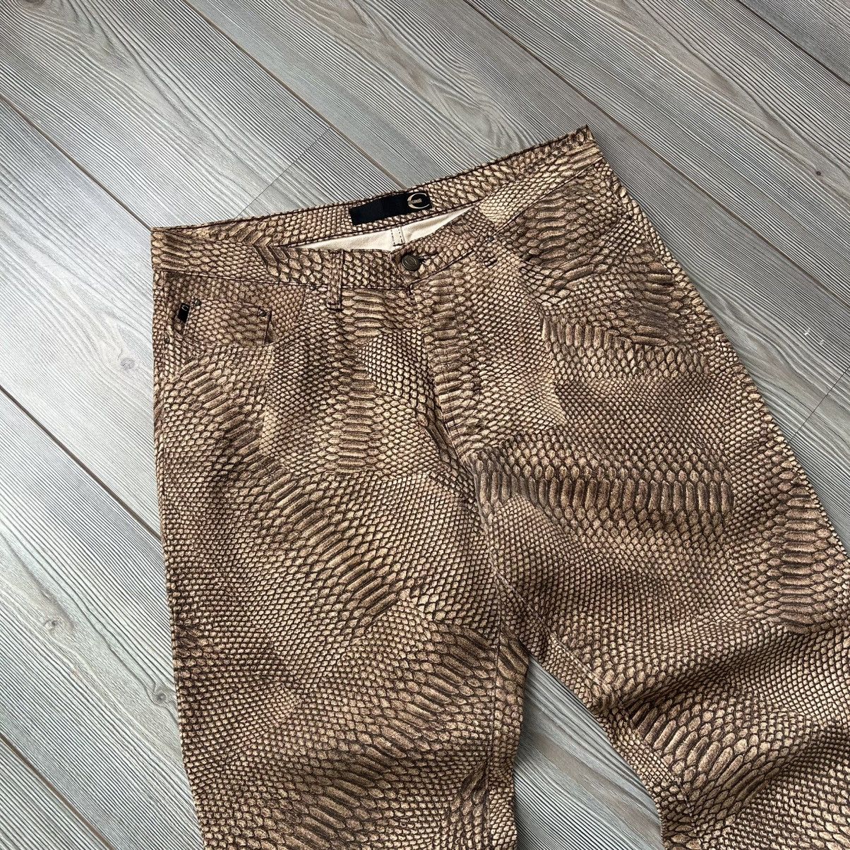 Just Cavalli 00s Just Cavalli Python Snakeskin Flared Pants Size US 32 / EU 48 - 15 Thumbnail