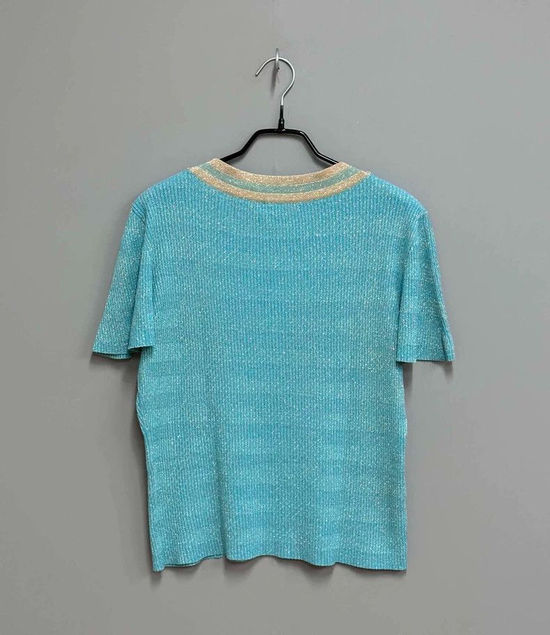 Chanel Chanel Egypt Series Blue Short Sleeve 2504-Nextarrow Size XS / US 0-2 / IT 36-38 - 3 Thumbnail