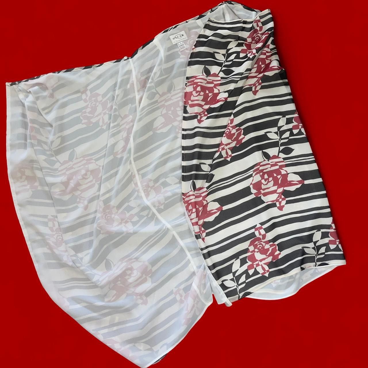 Oscar De La Renta Oscar De La Renta Vintage zebra abstract & 🌹 Silk Maxi 6 Size 28" / US 6 / IT 42 - 3 Thumbnail