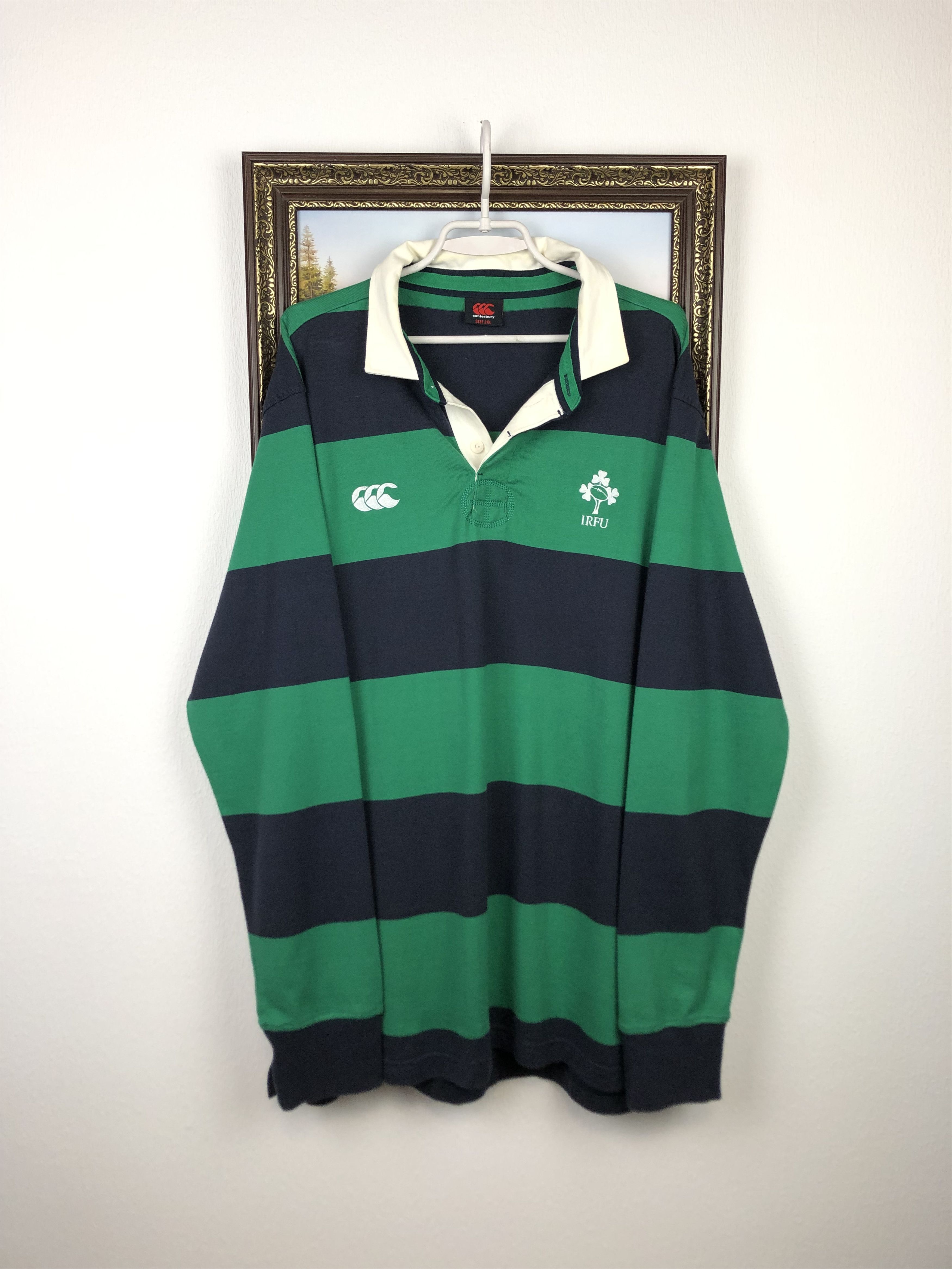 Canterbury of New Zealand Vintage Ireland Canterbury Rugby Union Jersey National Shirt Size US XXL / EU 58 / 5 - 1 Thumbnail