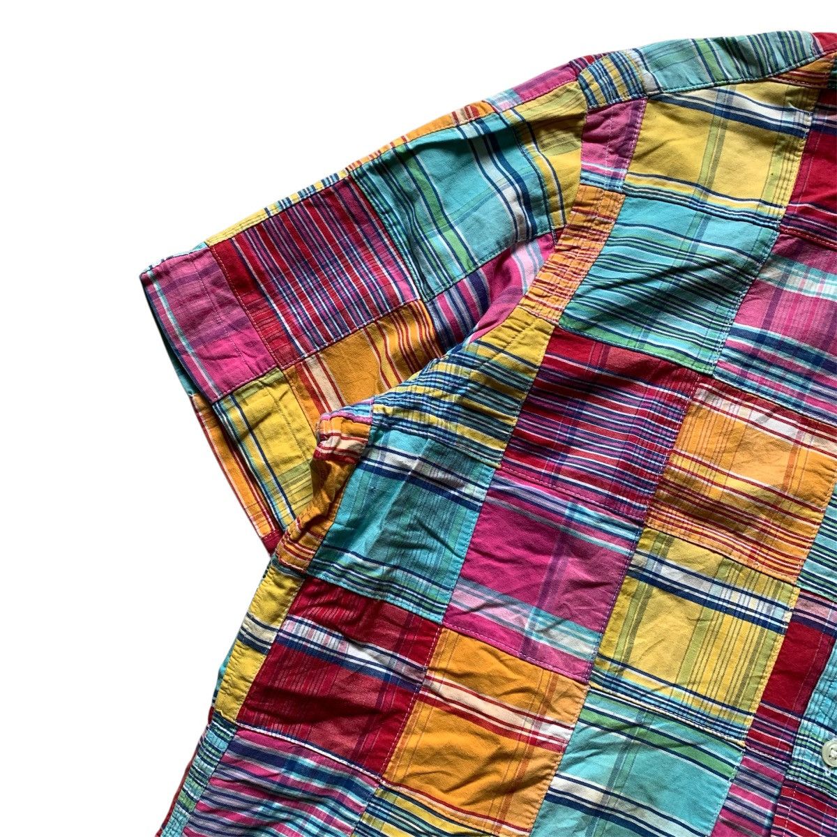 Vintage 2000s Polo Ralph Lauren Multiplaid Patchwork Madras Size US L / EU 52-54 / 3 - 3 Thumbnail