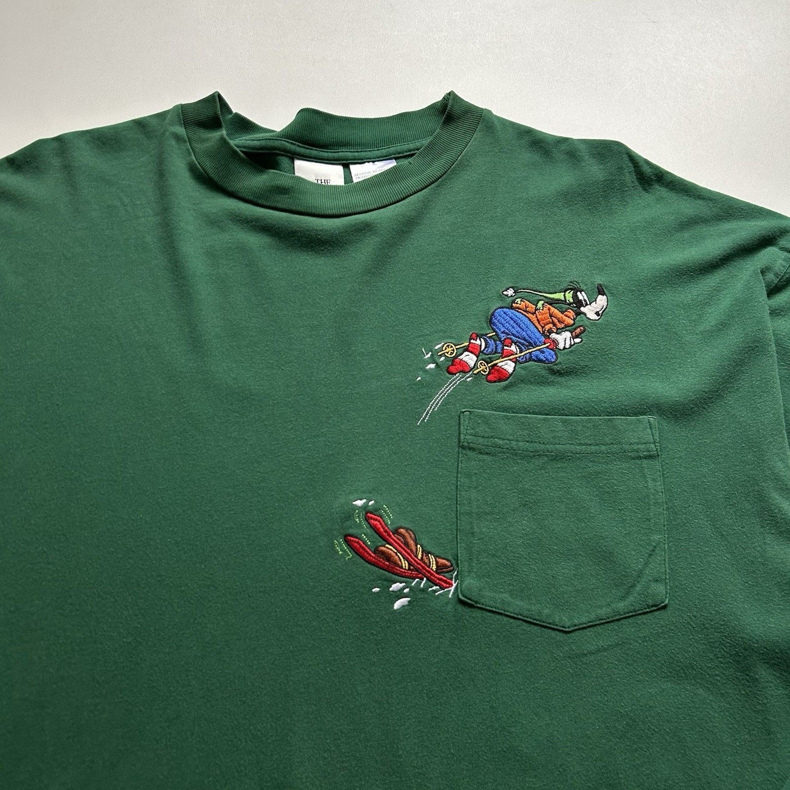 Disney Vintage 90s Disney Goofy Long Sleeve Pocket T-Shirt XXL Rare Size US XXL / EU 58 / 5 - 2 Thumbnail