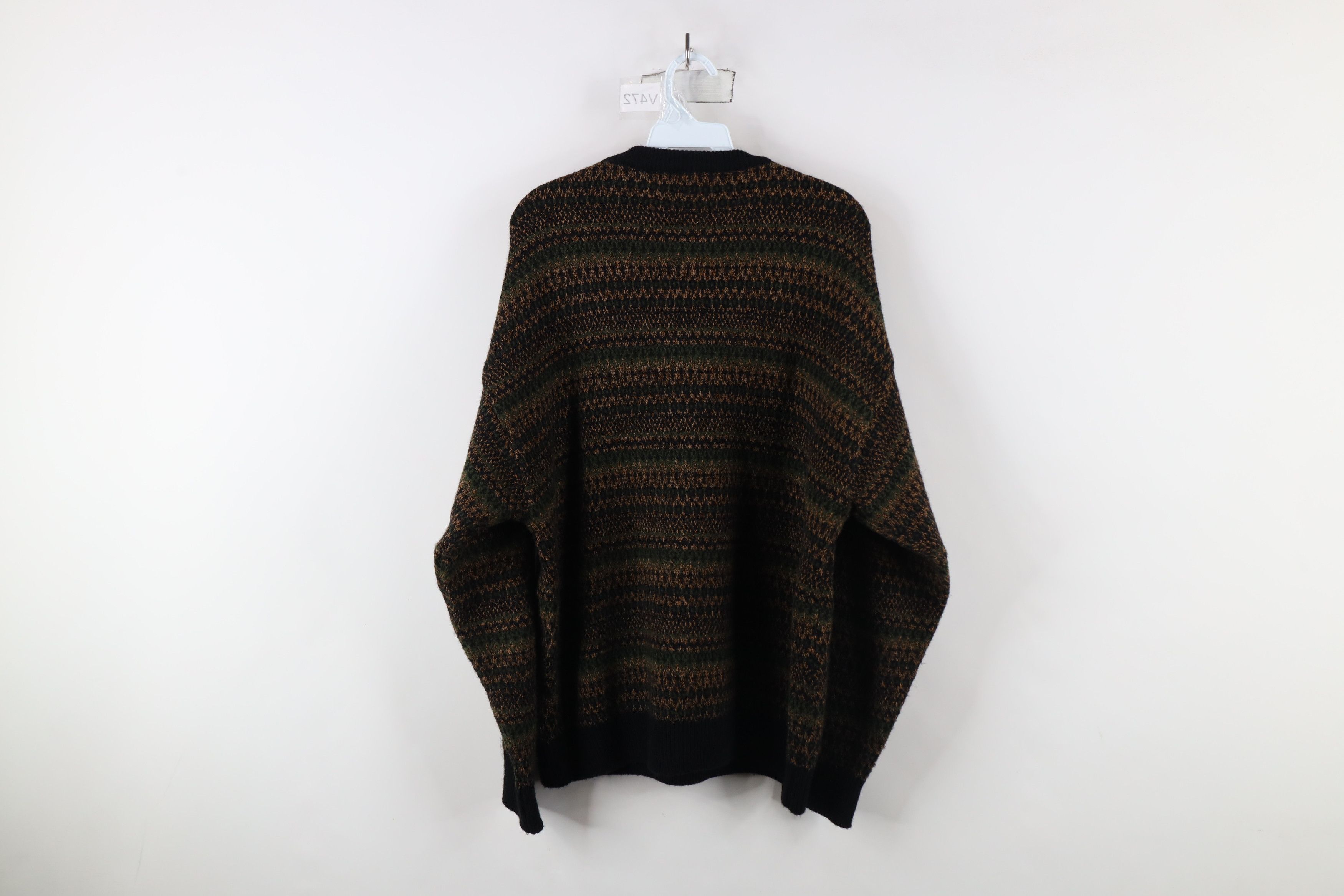 Vintage Vintage 90s Streetwear Knit Crewneck Sweater Earth Tone Size US L / EU 52-54 / 3 - 6 Thumbnail