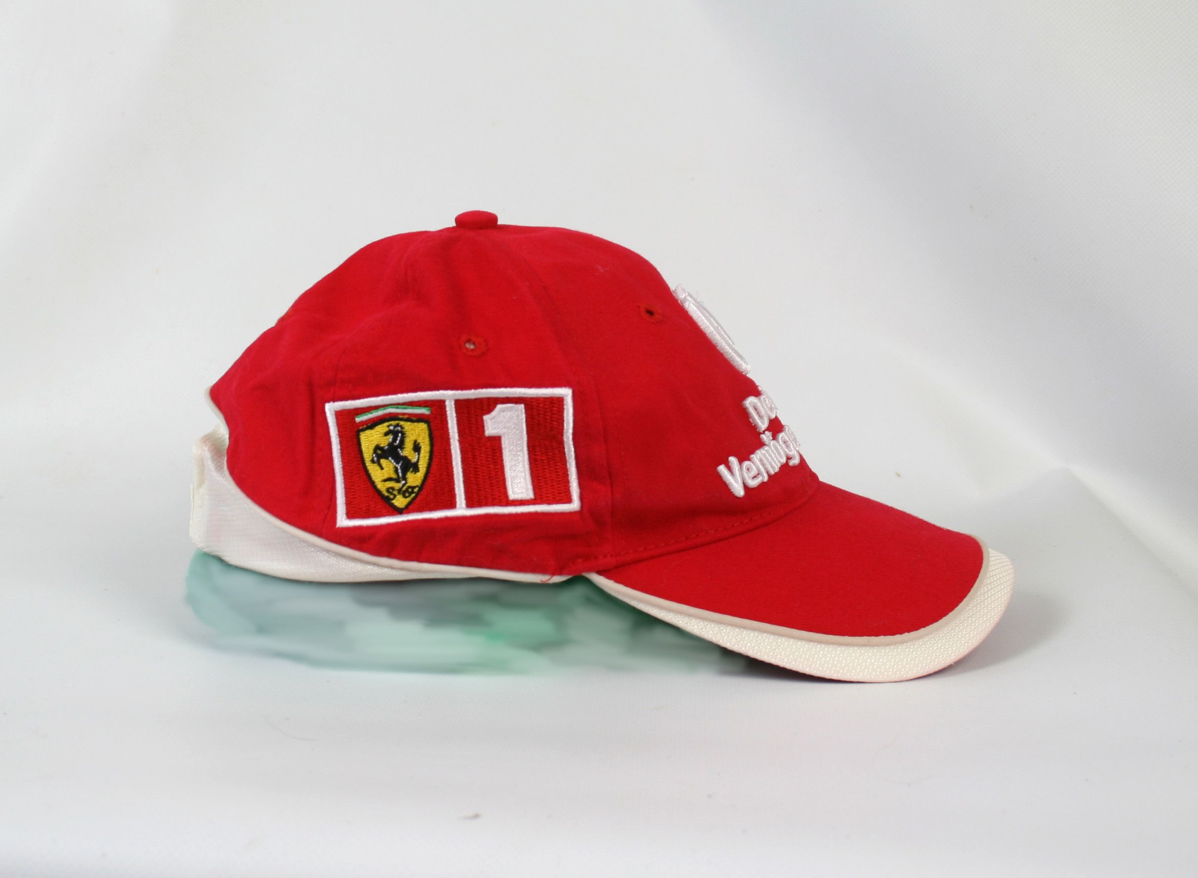 Ferrari 00S Michael Schumacher Logo Racing Cap Vintage Size ONE SIZE - 2 Thumbnail