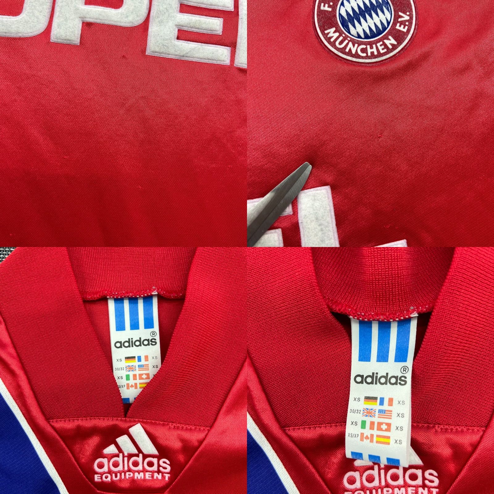 Adidas adidas Bayern Munich Jersey XS Red Football T-Shirt Equipment Vintage Men Short Sleeve Pullover Round Neck Quick Dry Sports Soccer Size US XS / EU 42 / 0 - 8 Thumbnail