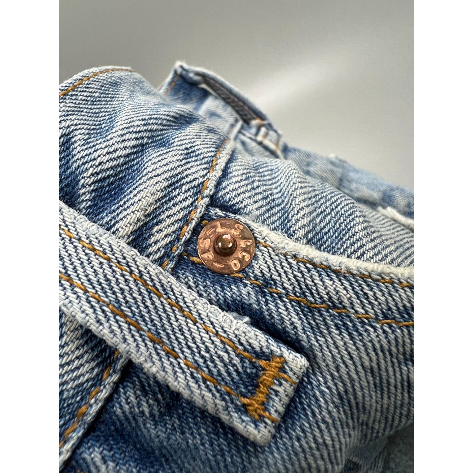 Levi's Levi’s 501 Made in USA Distressed Denim Jeans Pants (Y0902) Size 29" - 8 Thumbnail