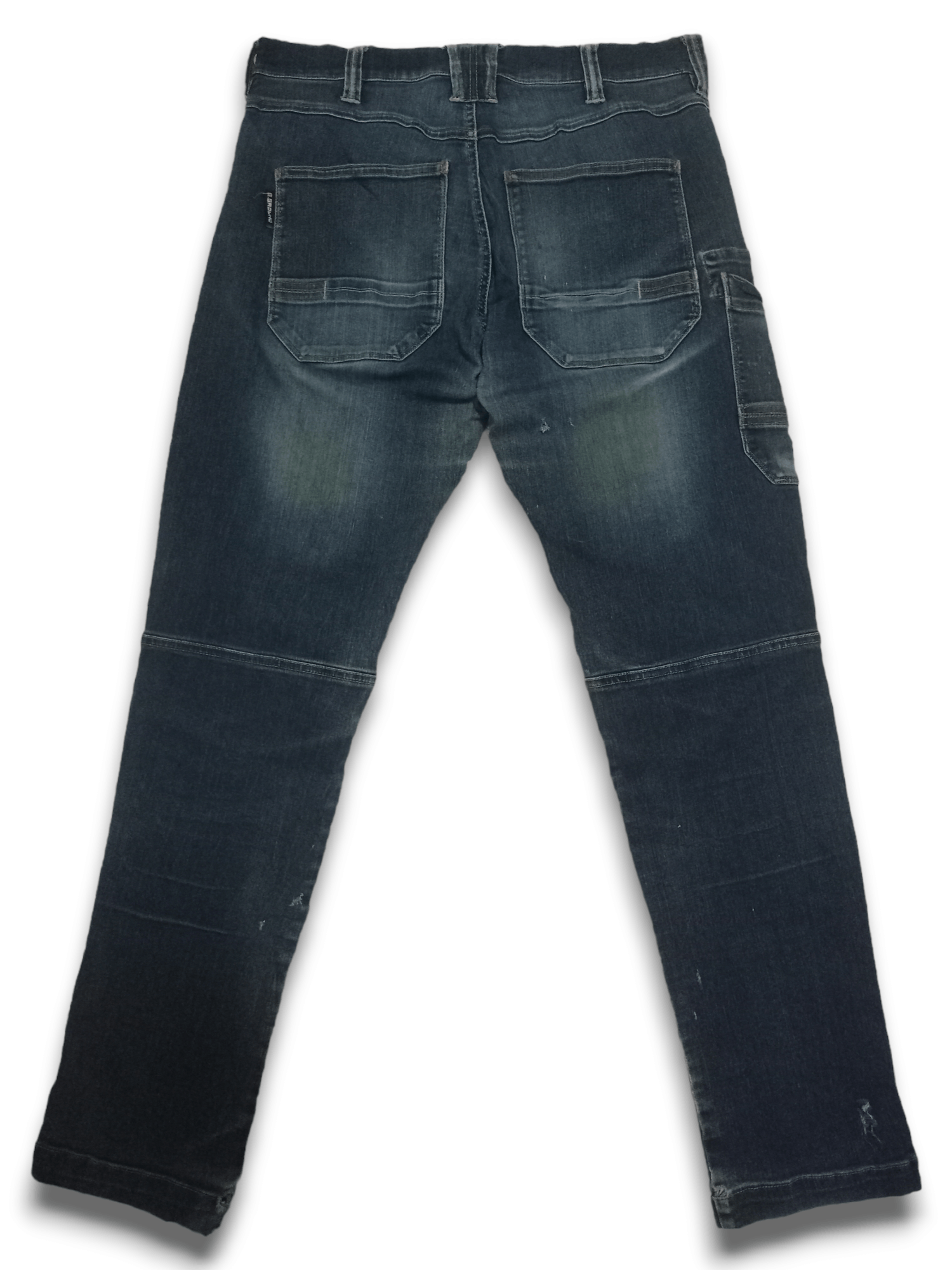 Japanese Brand Vintage Japanese Brand Blue Wash Distressed Cargo Pants Size US 32 / EU 48 - 4 Thumbnail