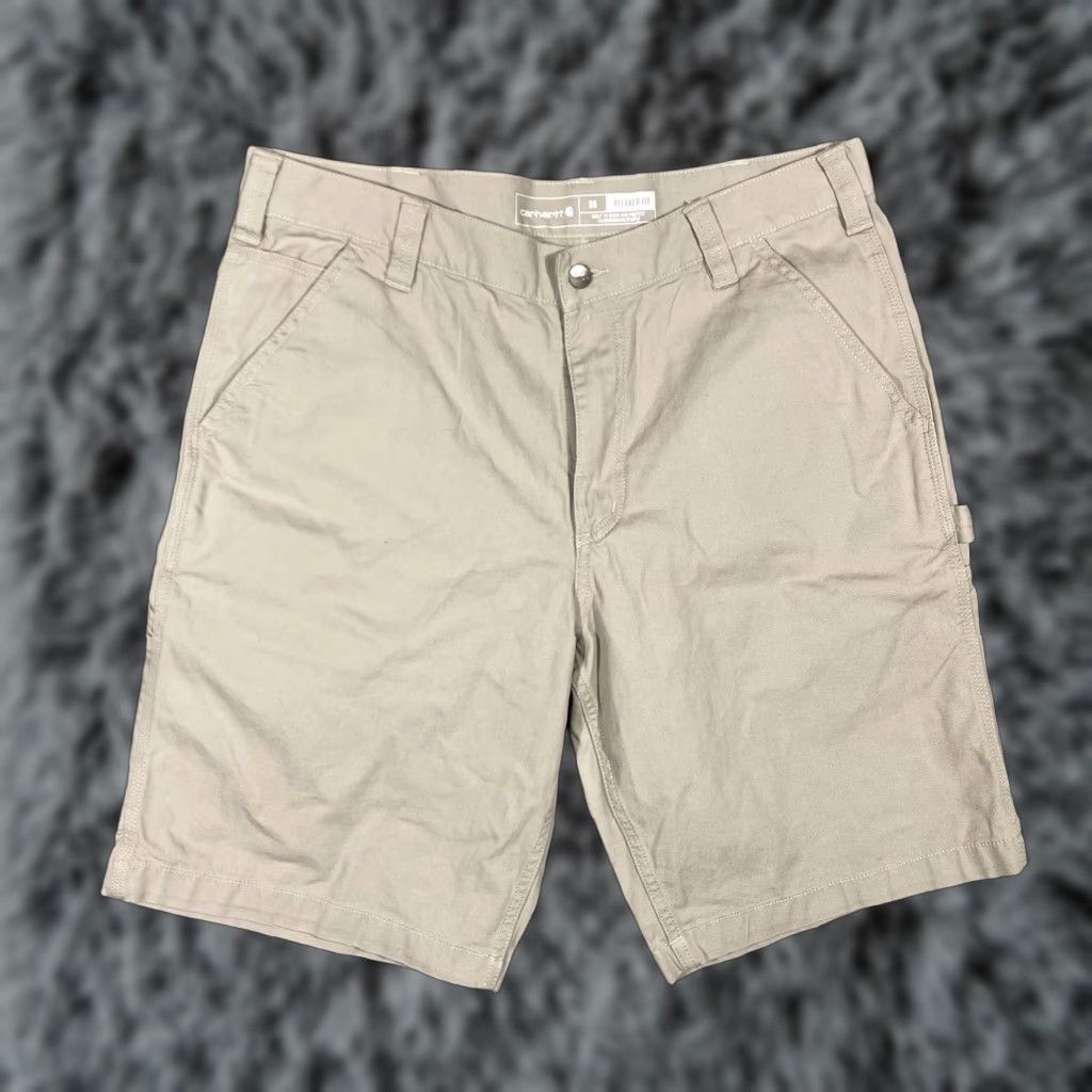 Carhartt Carhartt Cargo Rugged Flex Relax Fit Canvas Utility Work Short Size 42 Beige Men Regular Cargo Pockets Workwear Summer Spring Fall NEW! Size US 42 / EU 58 - 1 Thumbnail