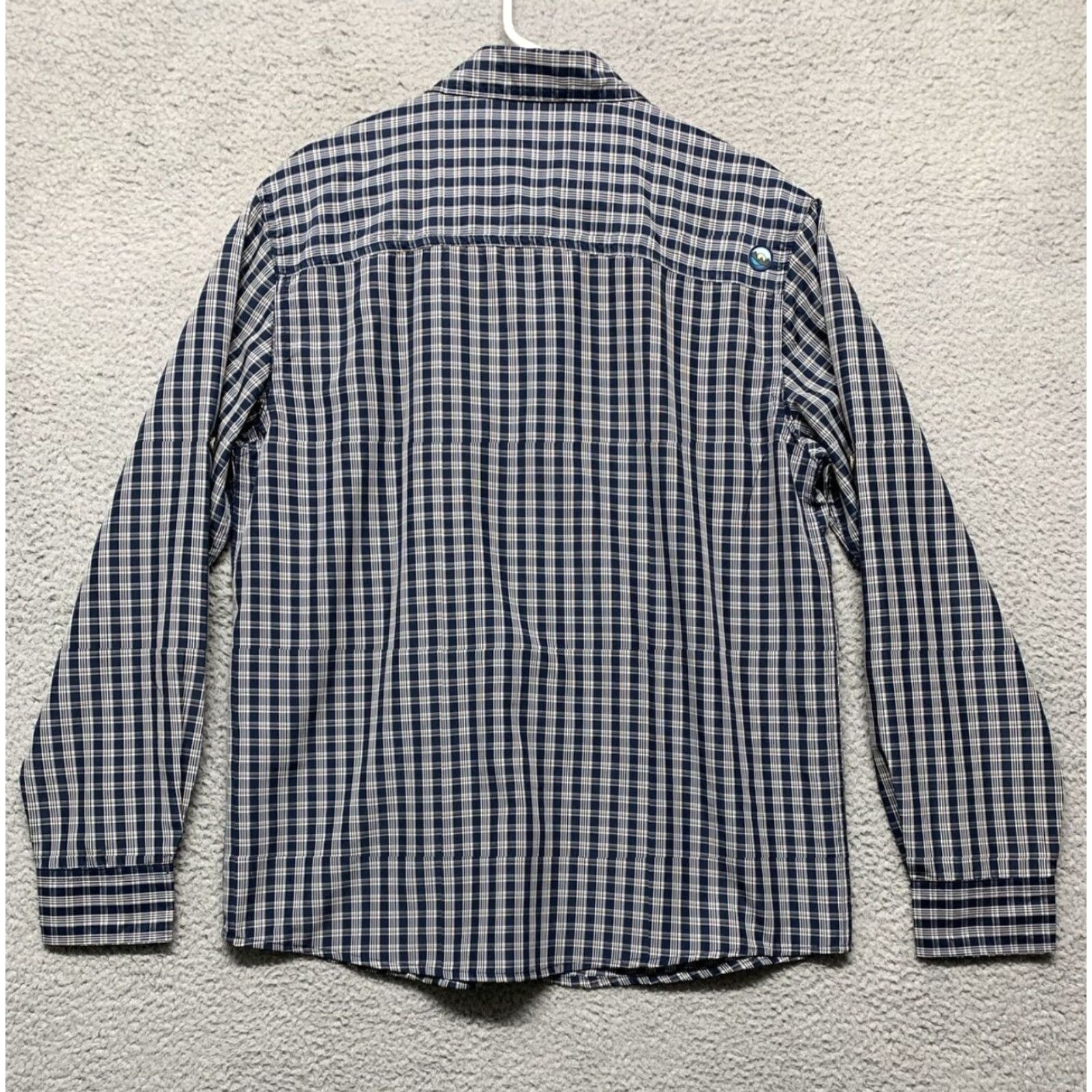 Wrangler Wrangler Outdoor Reg Fit Button Shirt Mens M Blue Plaid Vented Pockets 1-7" Zip Size US M / EU 48-50 / 2 - 4 Thumbnail
