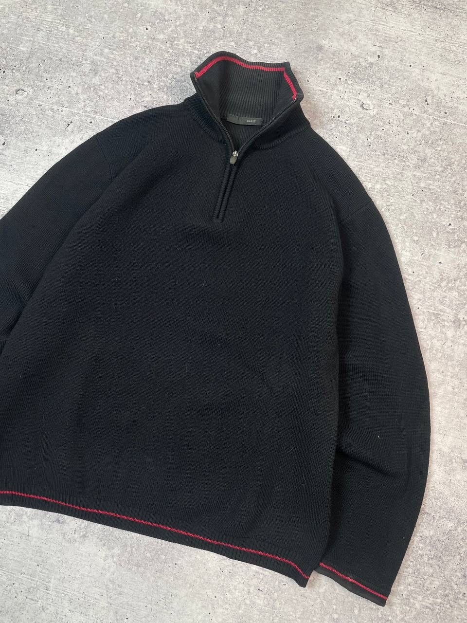 Bally Bally Merino Wool Half 1/3 Zip Sweater Y2K Size US XL / EU 56 / 4 - 3 Thumbnail