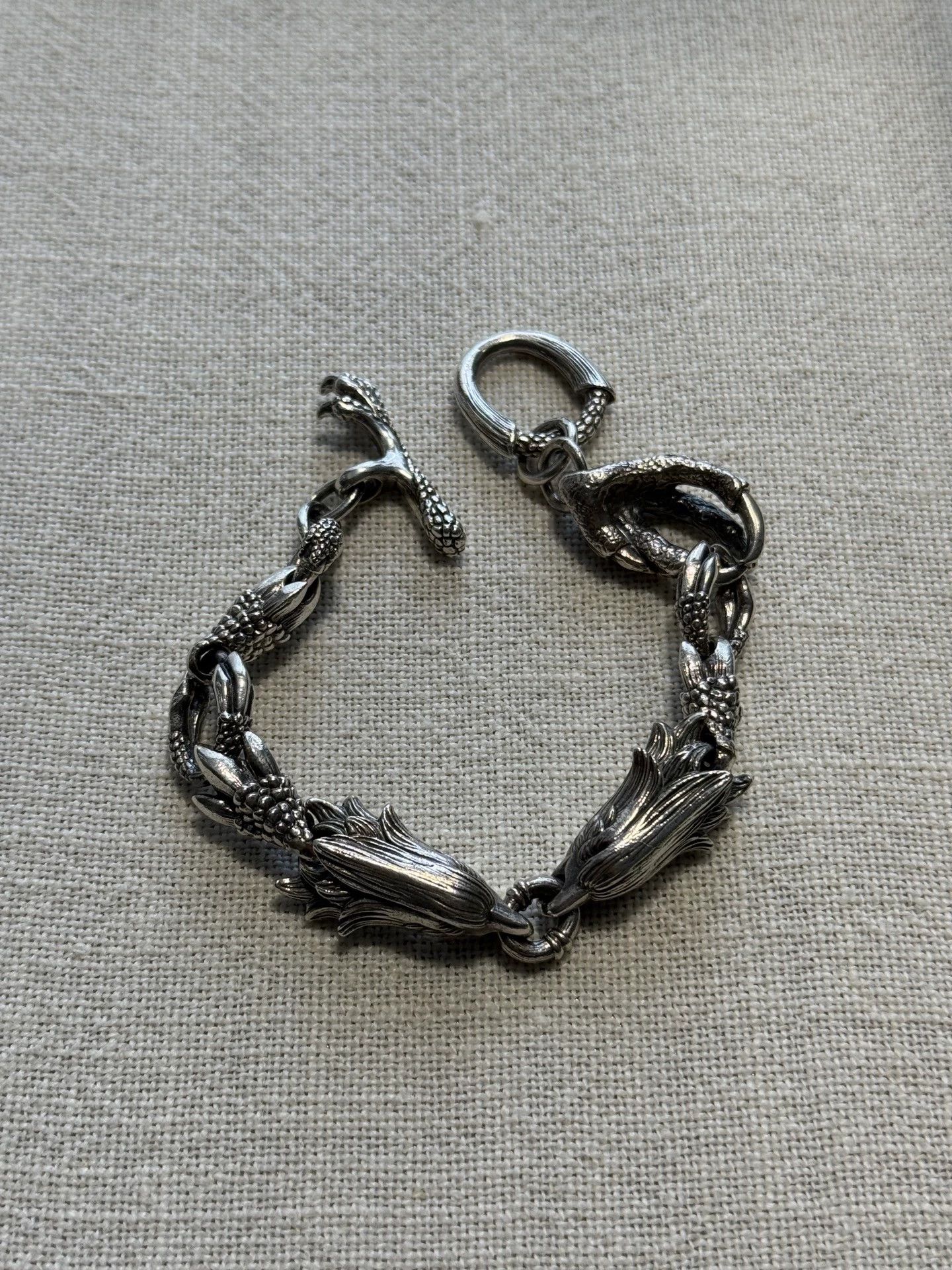 Yohji Yamamoto Yohji Yamamoto 24AW Silver Eagle Bracelet Size ONE SIZE - 1 Thumbnail