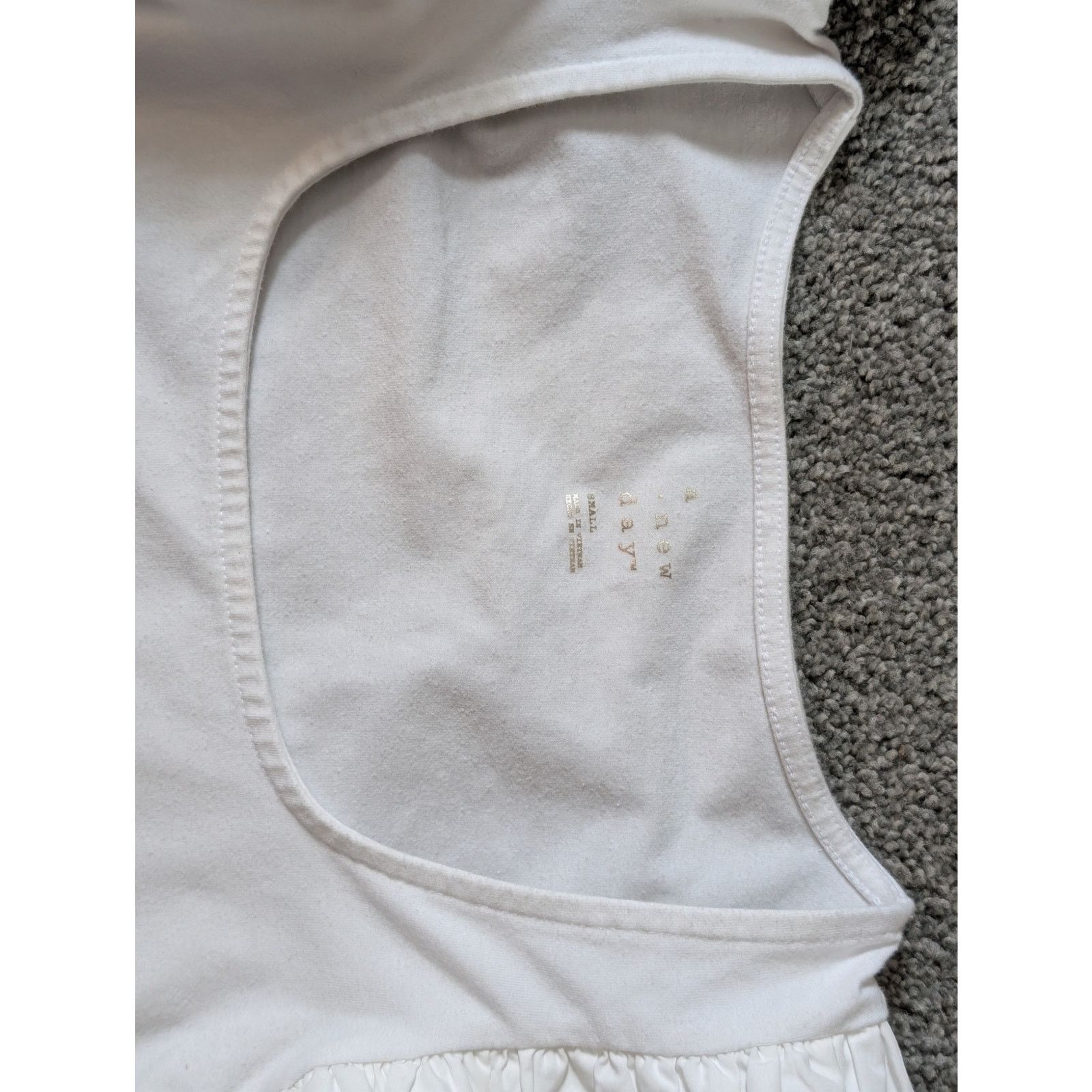 Other White Ruffle Sleeve Blouse by A New Day | White Summer Top Size S / US 4 / IT 40 - 4 Thumbnail