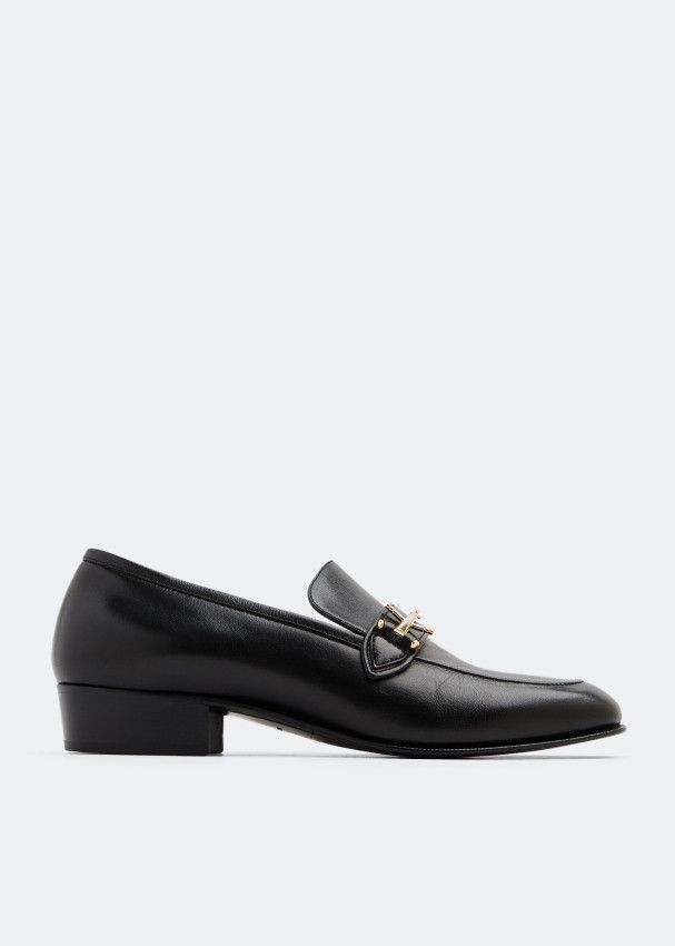 Saint Laurent Paris o1bcso1str0724 Solferino Loafers in Black Size US 8 / EU 41 - 1 Thumbnail