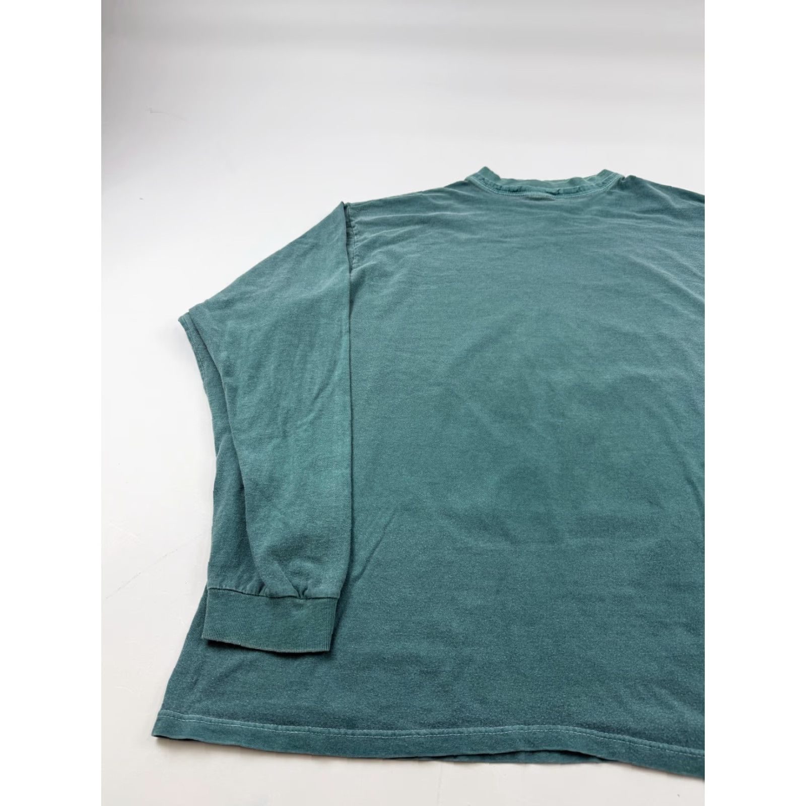 Vintage VINTAGE Rush Shirt Mens XL Green Long Sleeve Crewneck 100% Cotton Made USA Size US XL / EU 56 / 4 - 3 Thumbnail