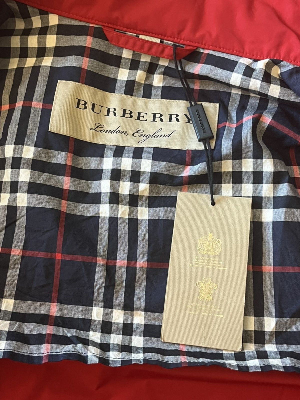 Burberry Red Burberry Jacket Size US M / EU 48-50 / 2 - 4 Thumbnail