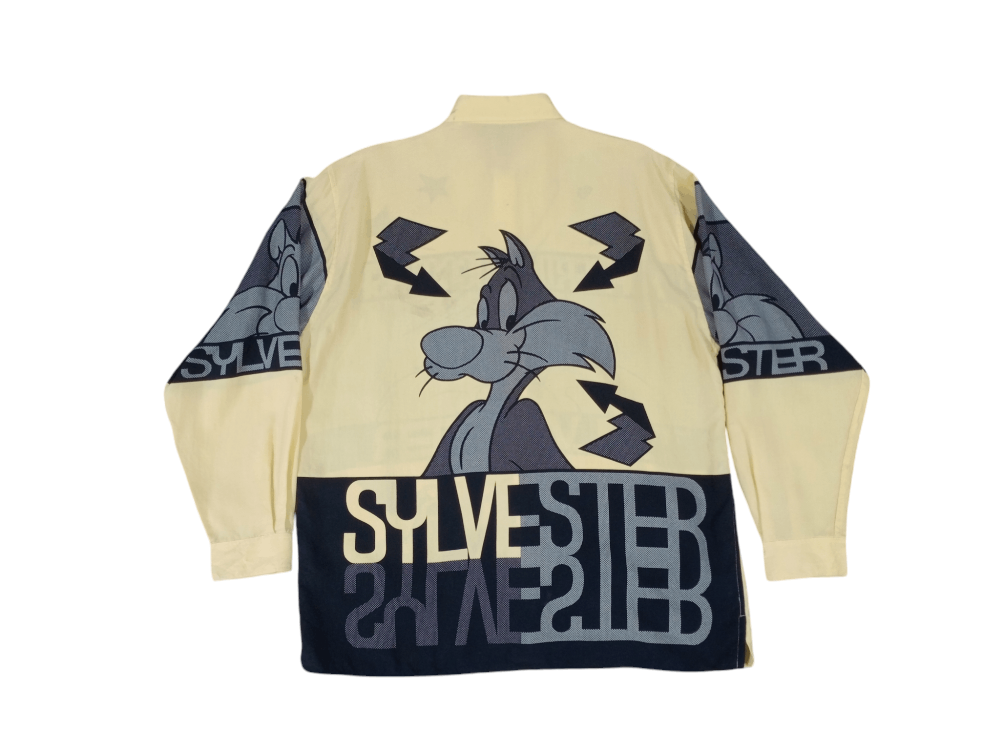 Cartoon Network × Vintage × Warner Bros Rare Vintage 1997 Warner Bros Sylvester Fullprint Shirt Size US XL / EU 56 / 4 - 2 Thumbnail
