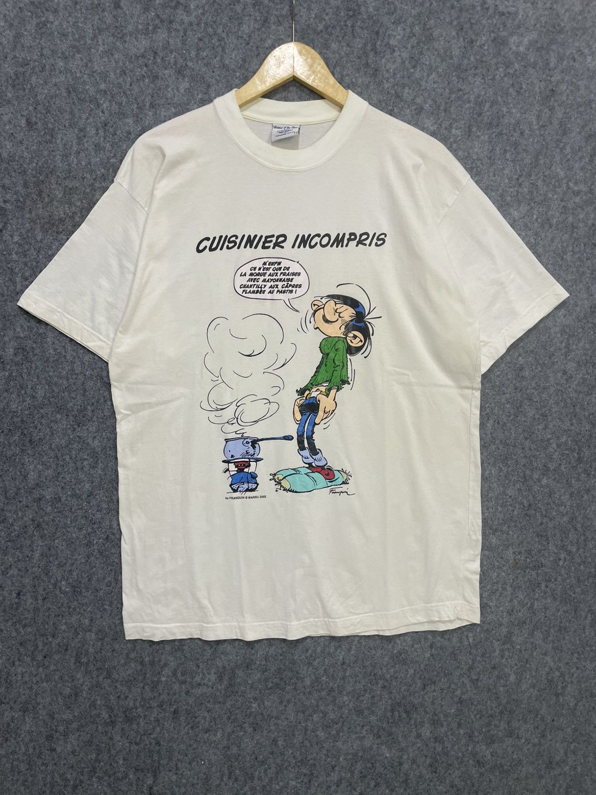 Vintage Vintage 2002 Franquin Marsu Comics T-Shirt Size US L / EU 52-54 / 3 - 1 Thumbnail