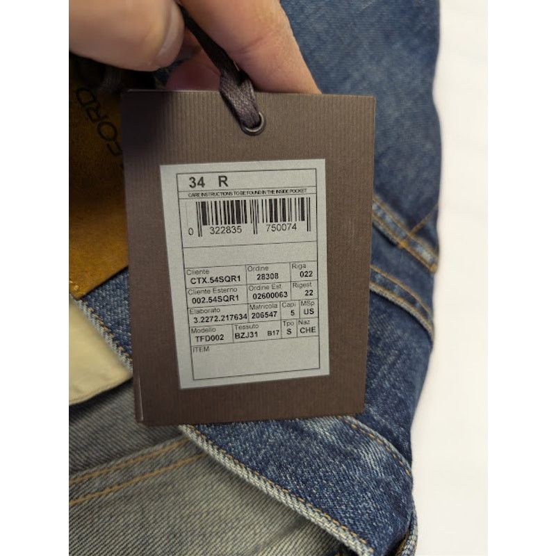 Tom Ford o1rshd1 Straight-Fit Denim Jeans in Navy Size US 34 / EU 50 - 19 Thumbnail