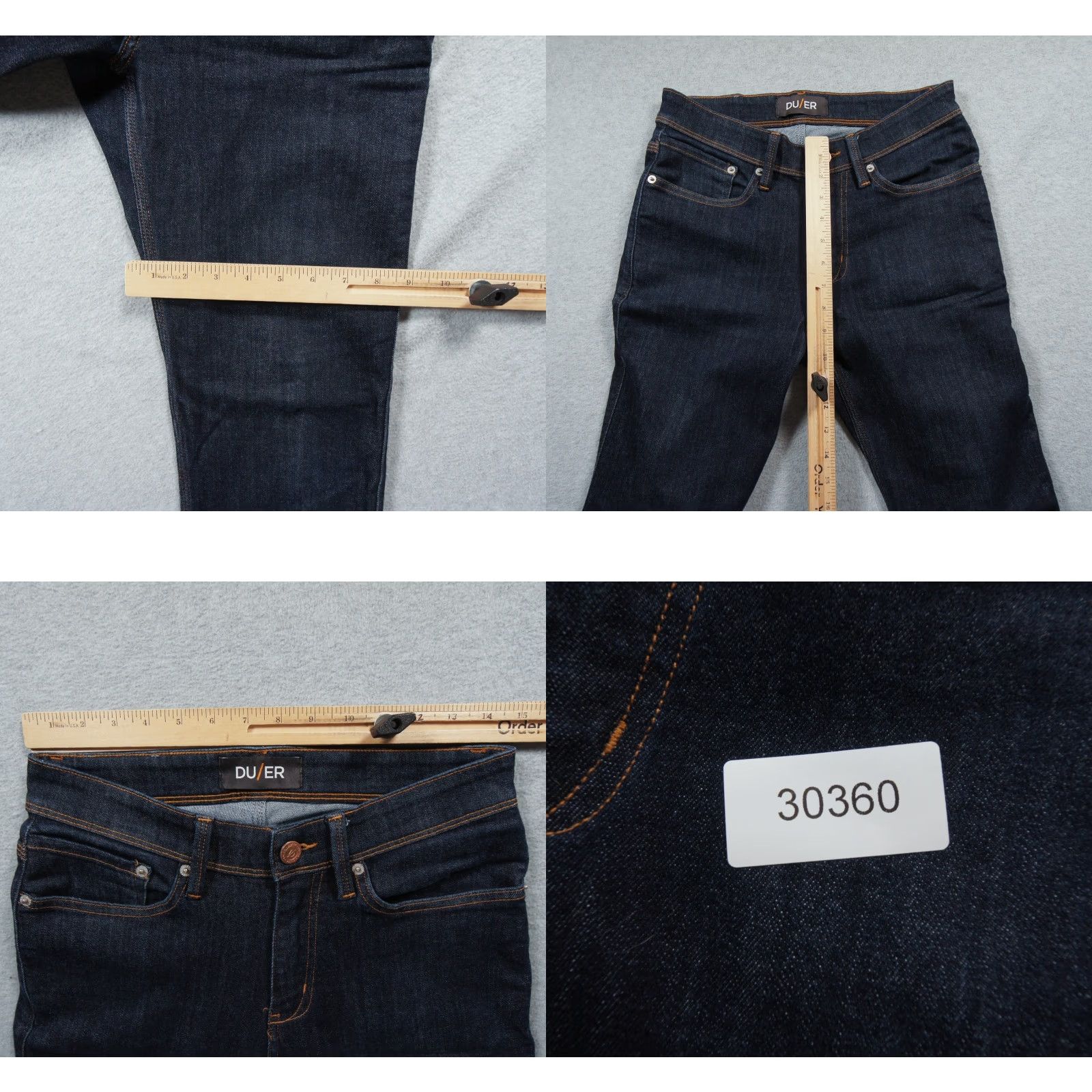 DUER DUER Jeans Mens 30x33 Blue Denim Pants Slim Fit Stretch 5-Pocket Design Casual Casual Size US 30 / EU 46 - 9 Thumbnail