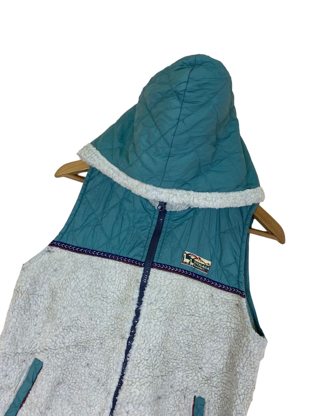 Nanamica Japanese Brand Titicaca Sleeveless Sherpa Hoodie Size US M / EU 48-50 / 2 - 2 Thumbnail