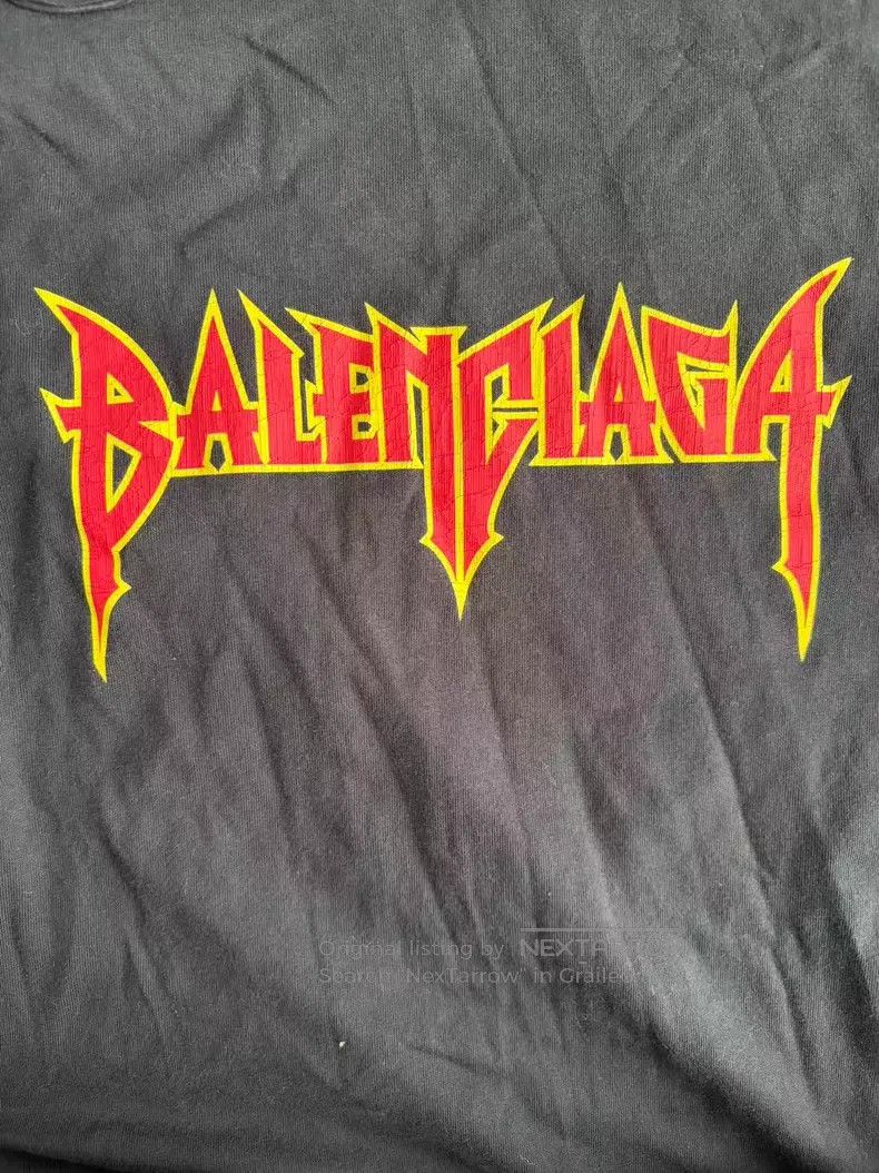 Balenciaga Balenciaga Lightning Letter Pattern Crew Neck Long Sleeve Size US S / EU 44-46 / 1 - 3 Thumbnail
