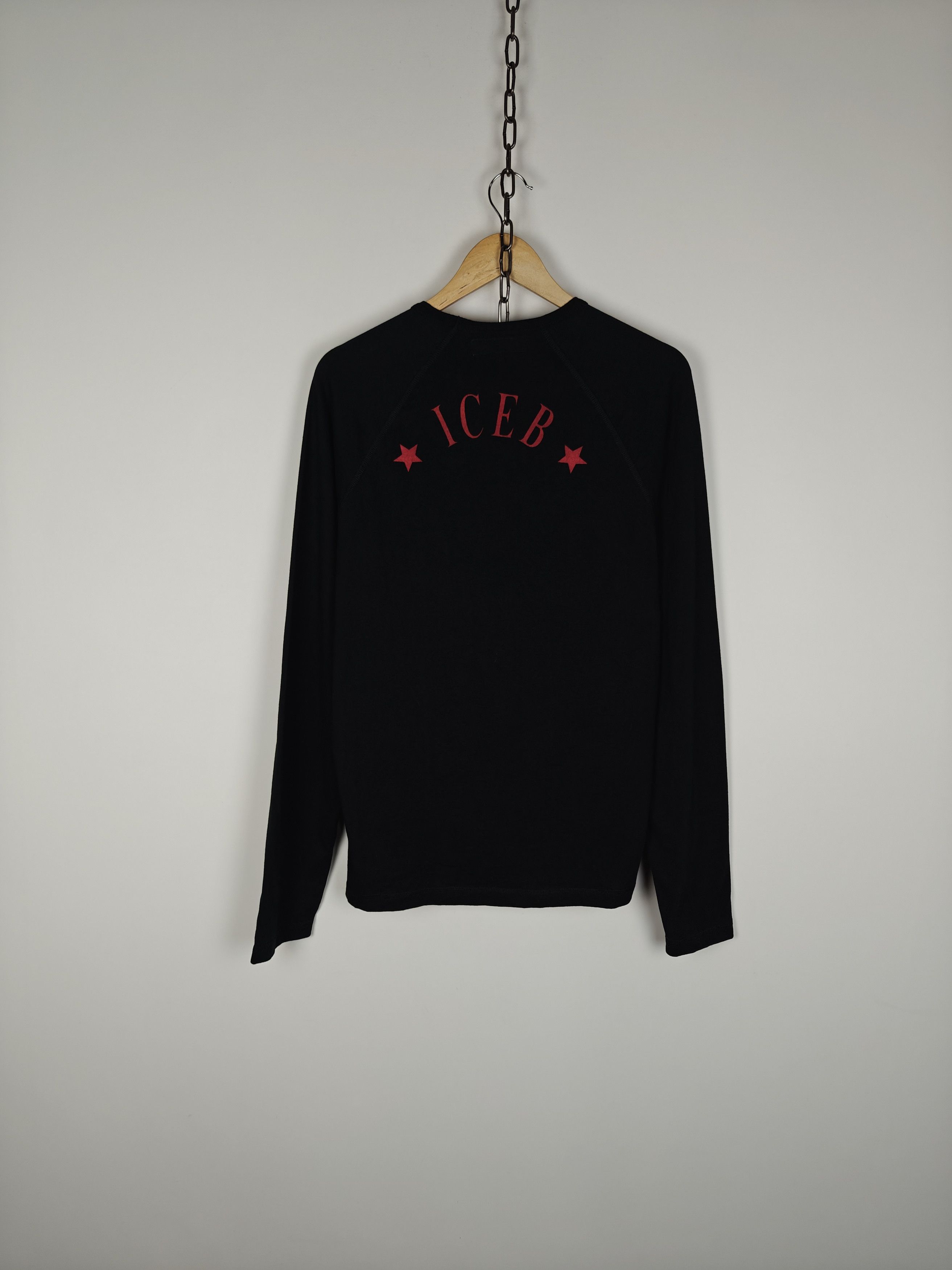 Iceberg Iceberg VTG Longsleeve Crewneck Pullover Mickey Mouse Black Size US L / EU 52-54 / 3 - 8 Thumbnail