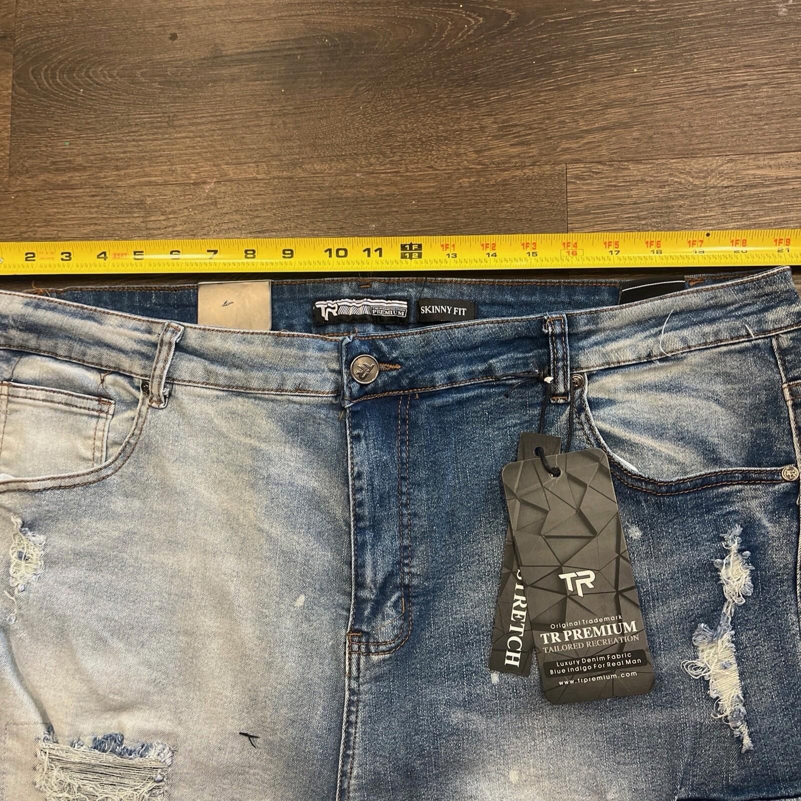 Other TR Premium Tailored Creation Denim Distress Cargo Shorts 42 Size US 42 / EU 58 - 6 Thumbnail