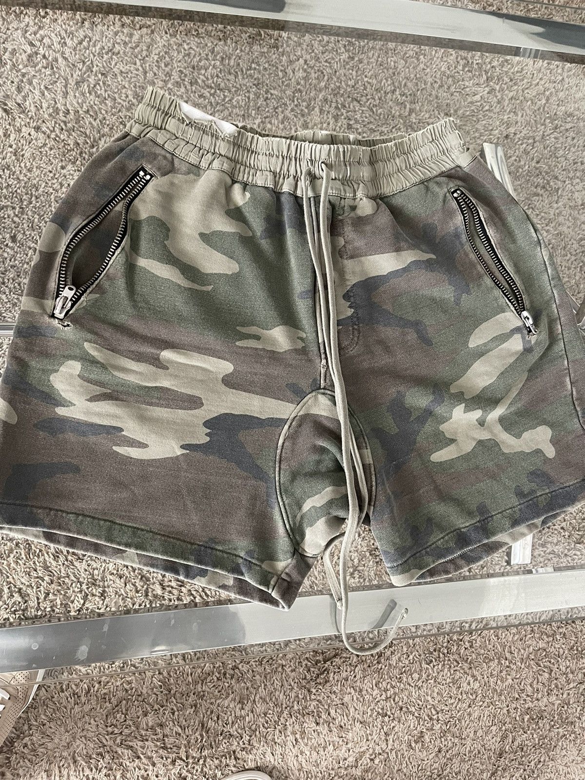 image of Fear Of God Collection Two 2015-2017 Camo Shorts Size S in Tan Camo, Men's