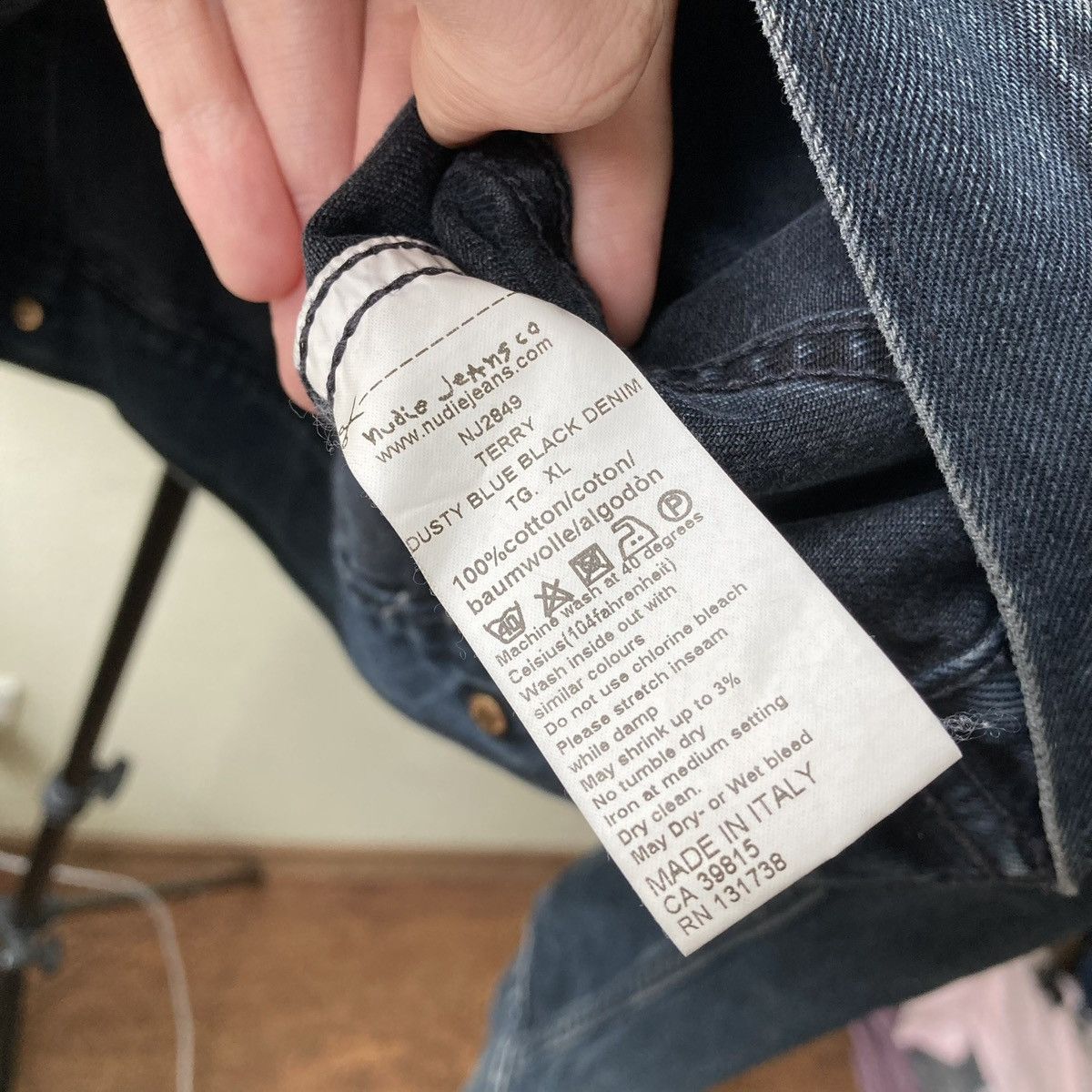 Swag Nudie Jeans Denim Jacket Navy XL USA Casual