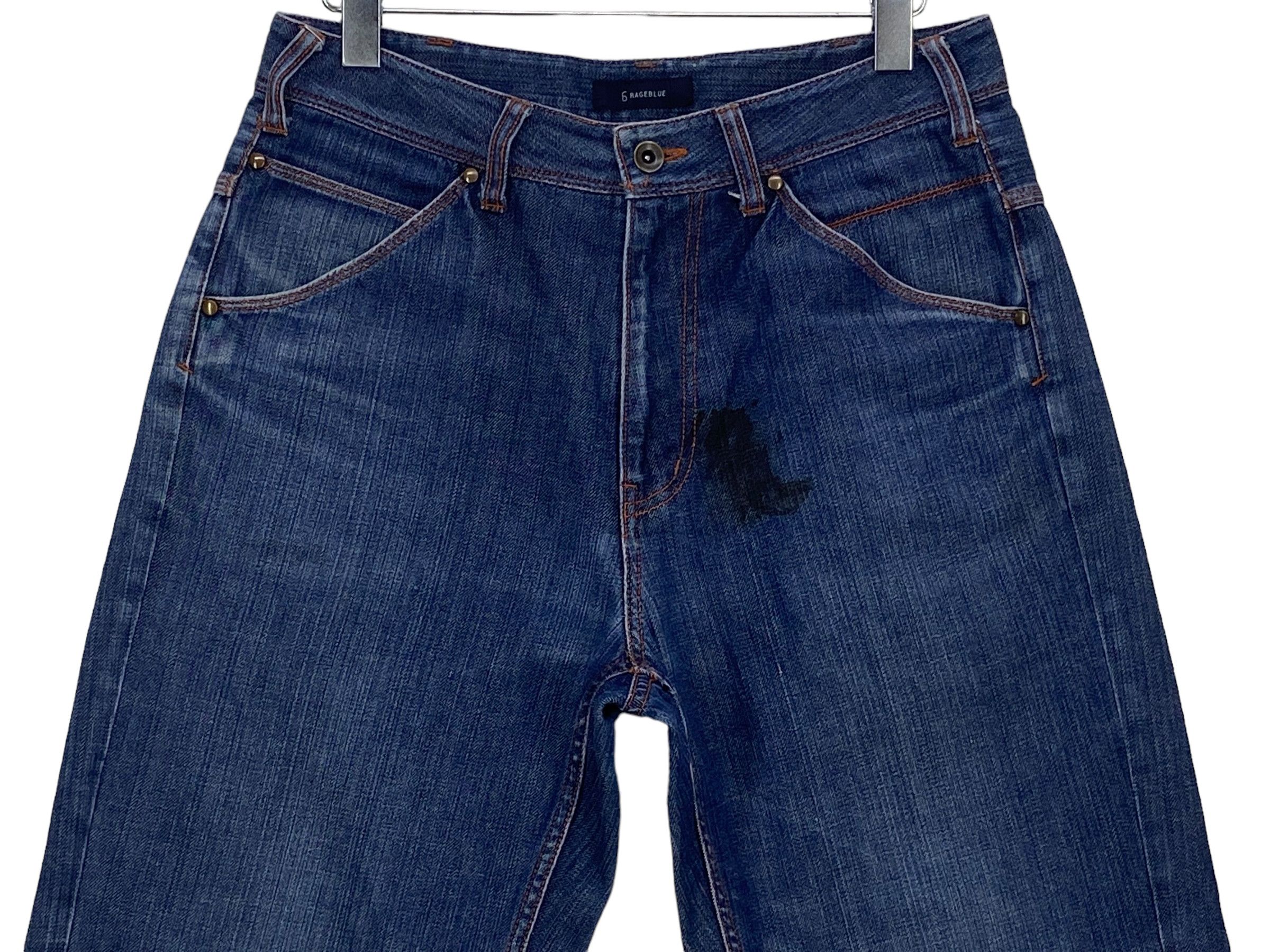 Japanese Brand Rageblue Japan Denim Japanese Brand Hickory Workwear Denim Size US 30 / EU 46 - 3 Thumbnail