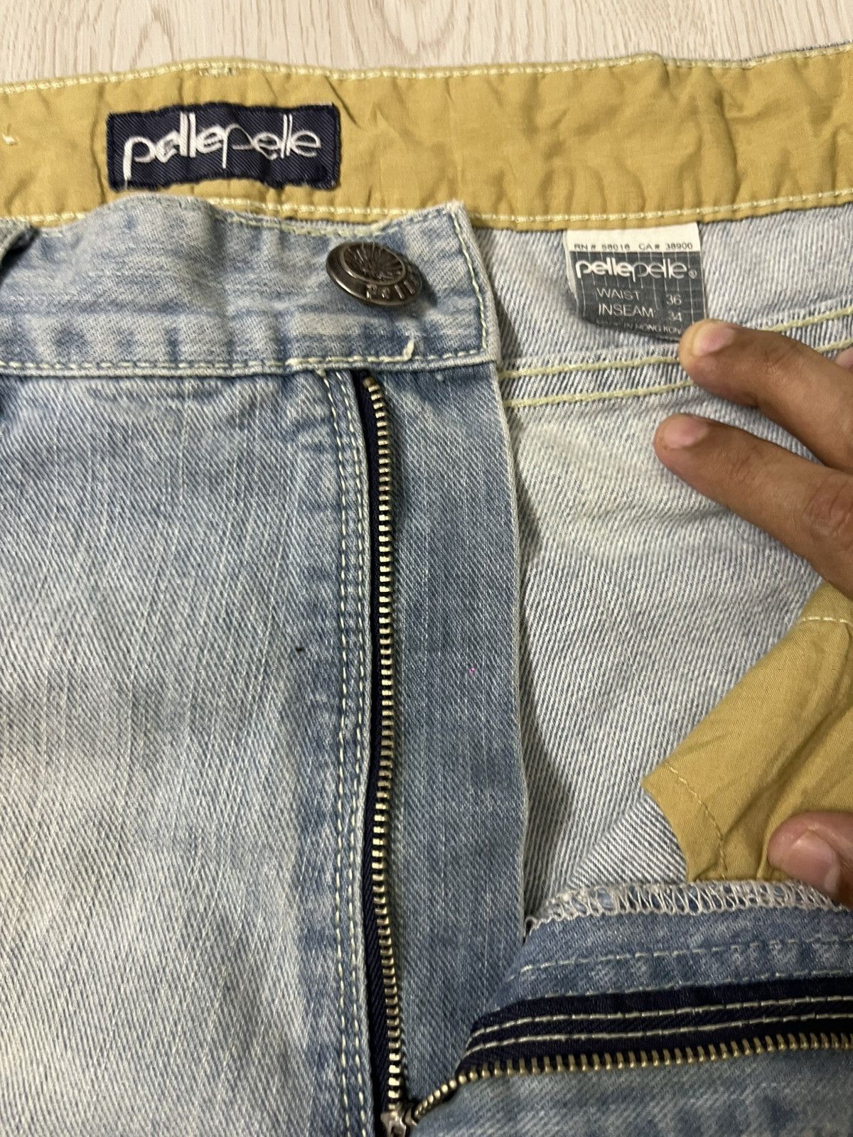 Pelle Pelle Vintage Y2k Pelle Pelle Dragon Embroidery Baggy Jeans Size US 36 / EU 52 - 13 Thumbnail