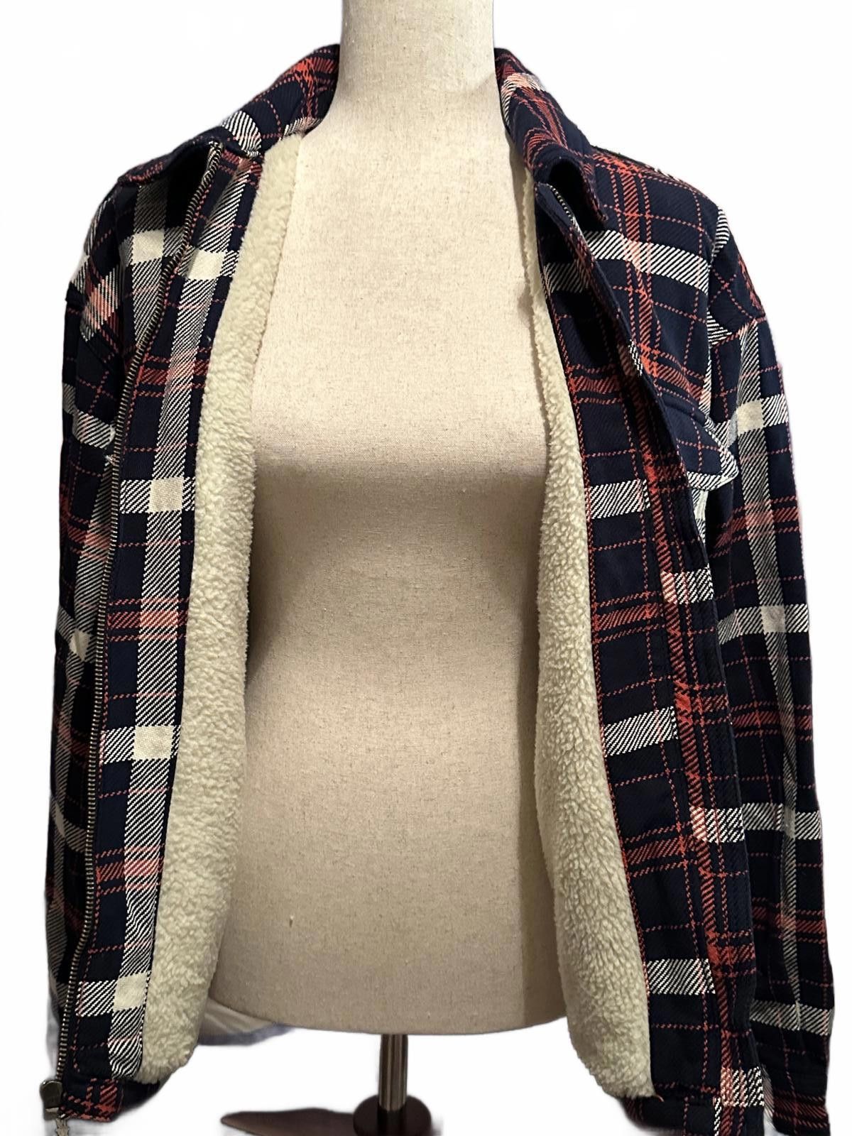 Other Alpine Design Plaid Sherpa-Lined Utility Jacket Size M Size M / US 6-8 / IT 42-44 - 4 Thumbnail