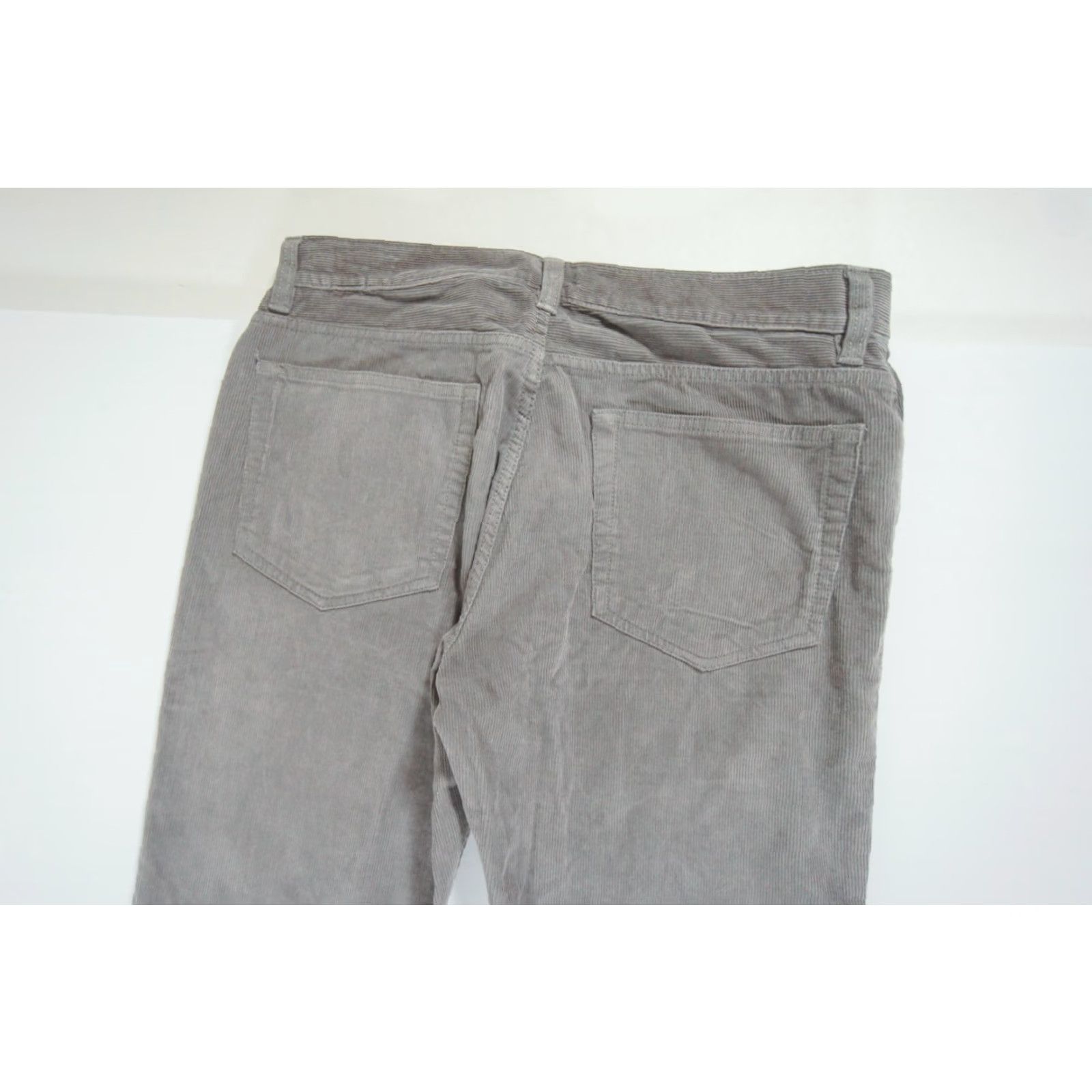 J.Crew J.CREW The Sutton Corduroy Pants Gray 31x32 Mens Regular Flat Front 5-Pocket Cotton Size US 31 - 6 Thumbnail