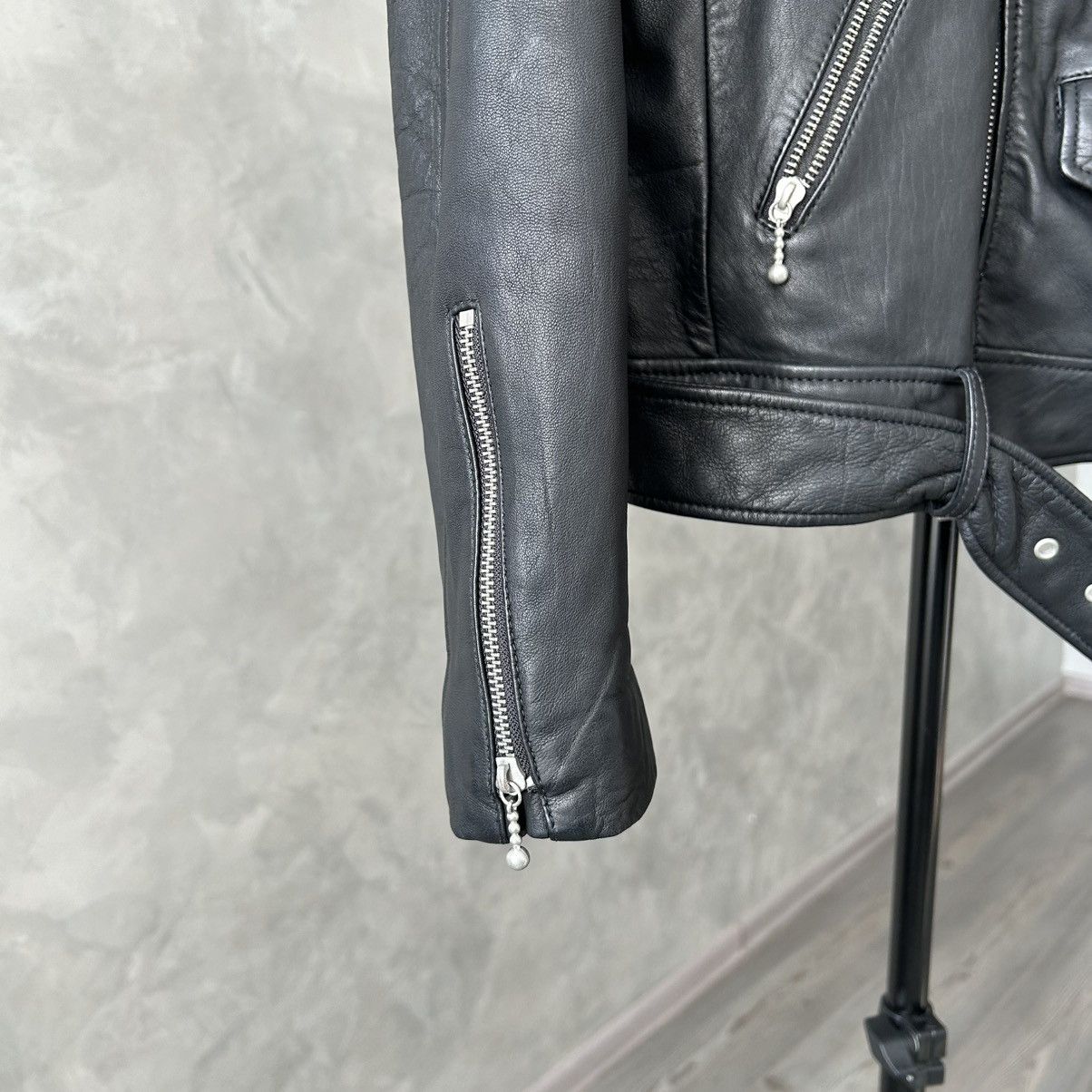 Allsaints 🔥Allsaints Leather Torrance Biker Jacket Size US M / EU 48-50 / 2 - 14 Thumbnail
