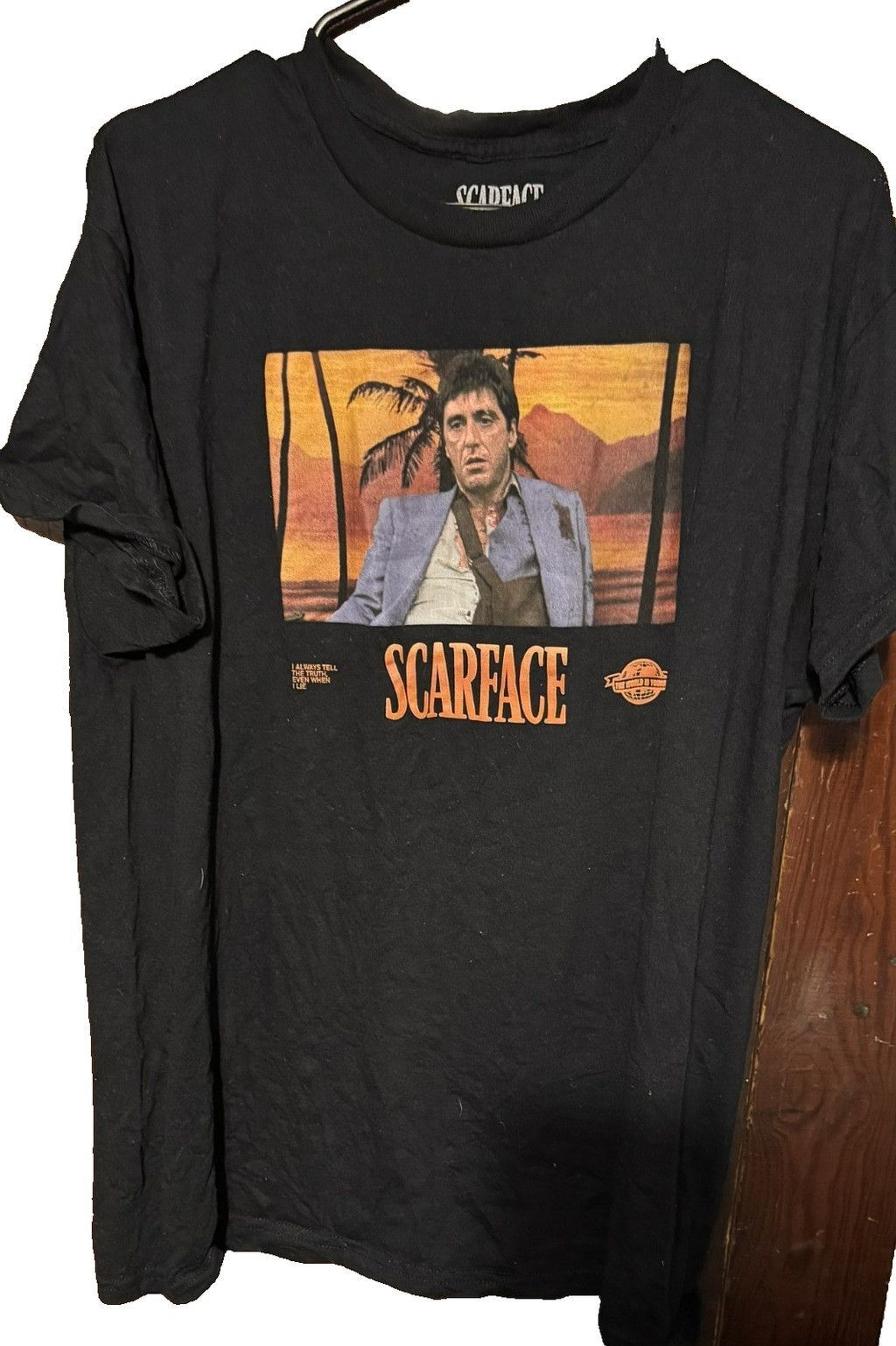 Surface To Air Scarface Movie Logo T Shirt Men's Size L Black Al Pacino Size US L / EU 52-54 / 3 - 1 Thumbnail