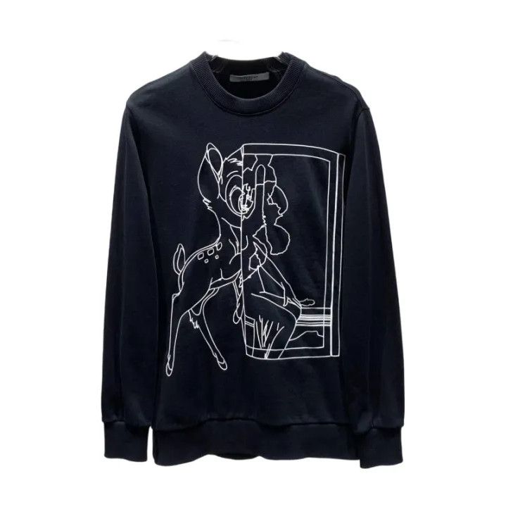 Givenchy Givenchy Deer Print Crew Neck Unisex Sweatshirt Size US S / EU 44-46 / 1 - 1 Thumbnail