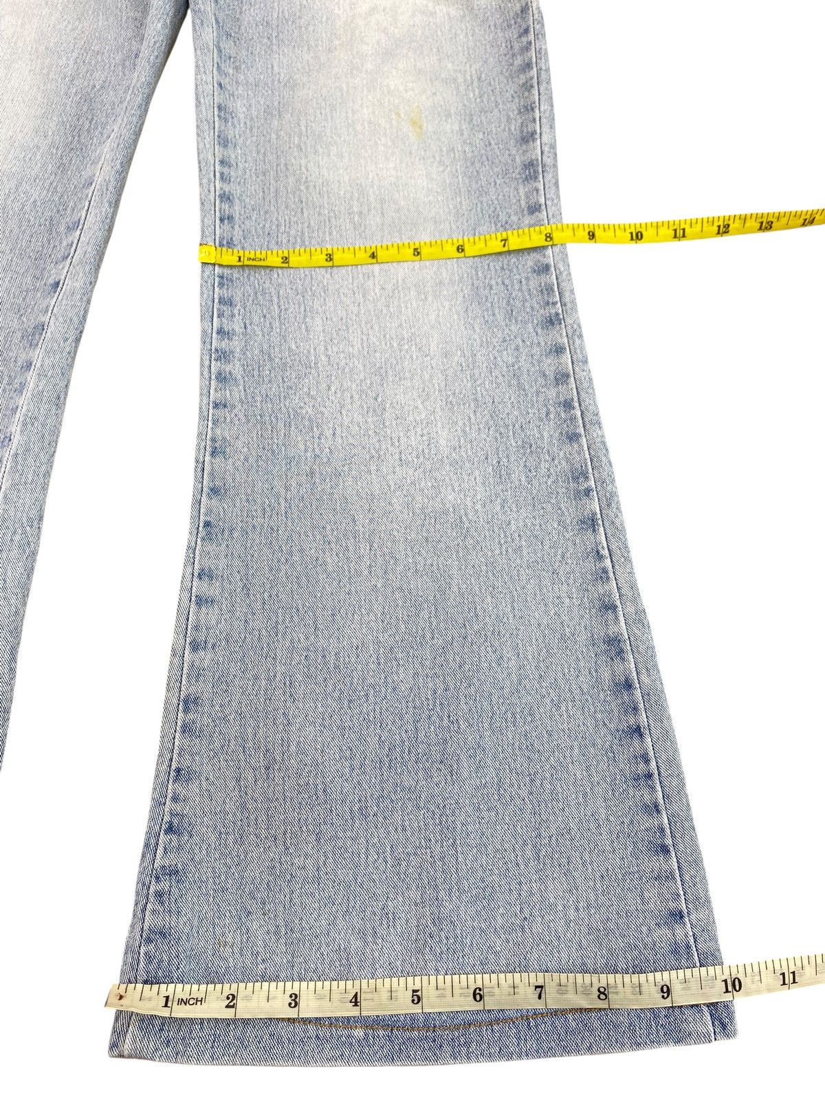 Japanese Brand Japanese Brand Acid Blue Wash Style Flare Jeans Size US 28 / EU 44 - 12 Thumbnail