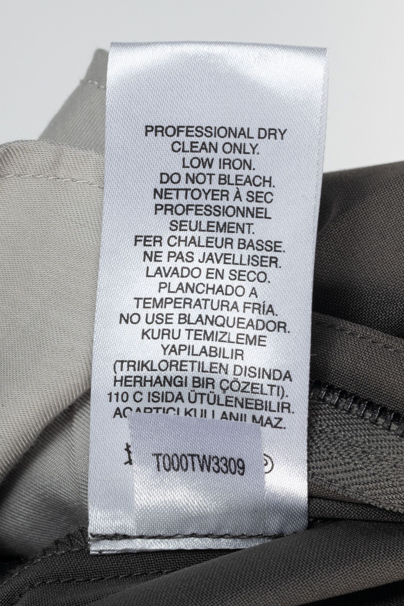 Tibi Tibi Stella Grey Pleated Tropical Wool Pants Size 30" / US 8 / IT 44 - 9 Thumbnail