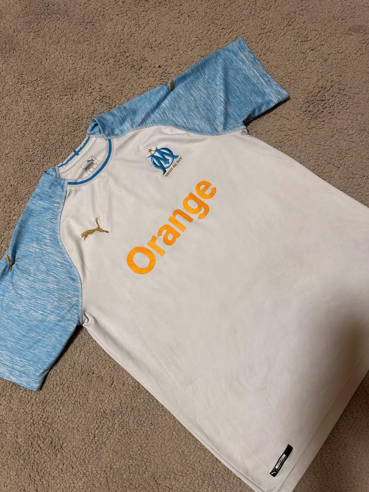 Puma OLYMPIQUE MARSEILLE FC 2018-19 HOME SHIRT PUMA JERSEY SOCCER Size US XL / EU 56 / 4 - 2 Thumbnail