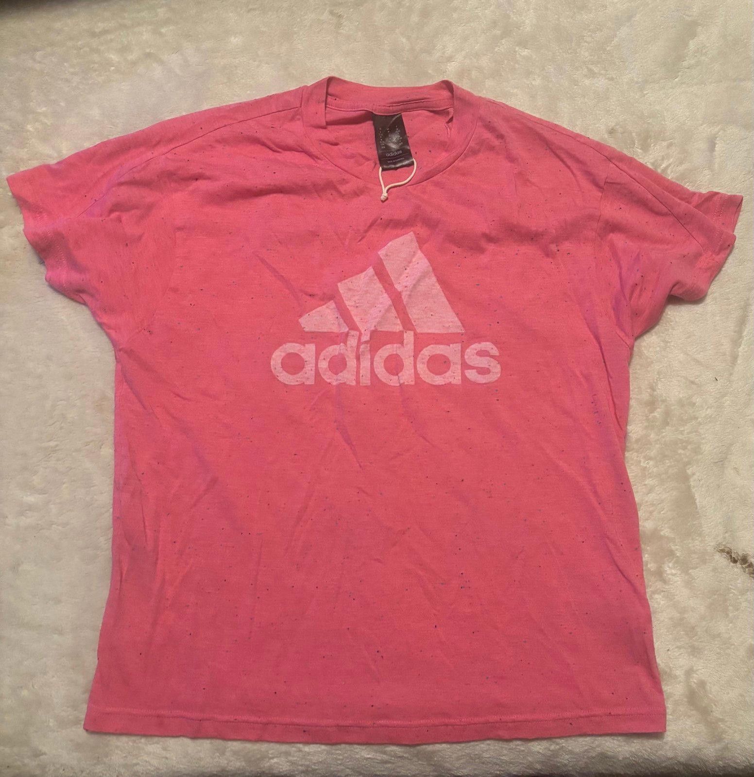 Adidas Adidas Pink Womens Short Sleeve T Shirt Size Medium Size M / US 6-8 / IT 42-44 - 1 Thumbnail