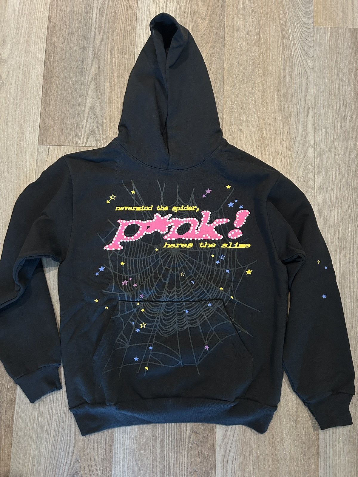 Spyder Sp5der P*NK black hoodie | Grailed