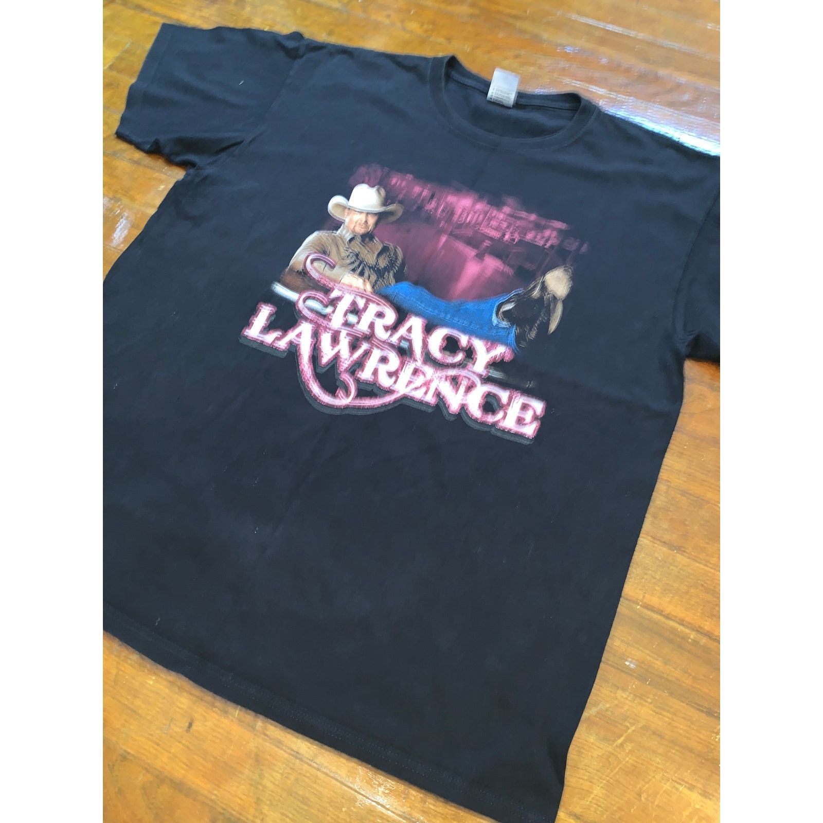 Anvil Tracy Lawrence Tour T Shirt XL Black Country Concert Tee Size US XL / EU 56 / 4 - 2 Thumbnail