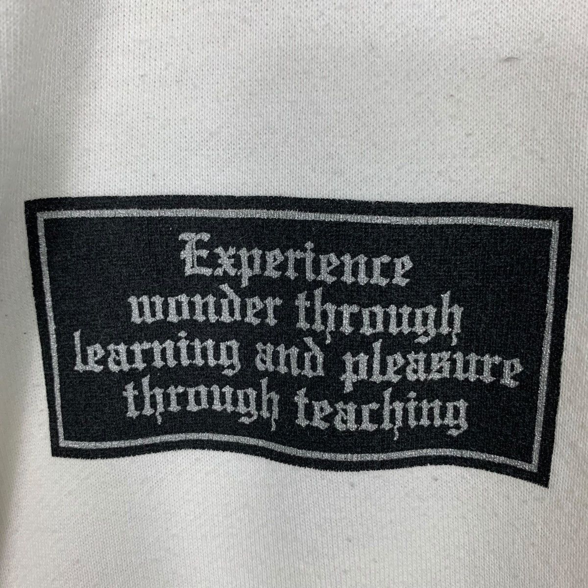Japanese Brand METAL SYSTEM The Integral Big Logo White Sweater #1599-C71 Size US L / EU 52-54 / 3 - 8 Thumbnail