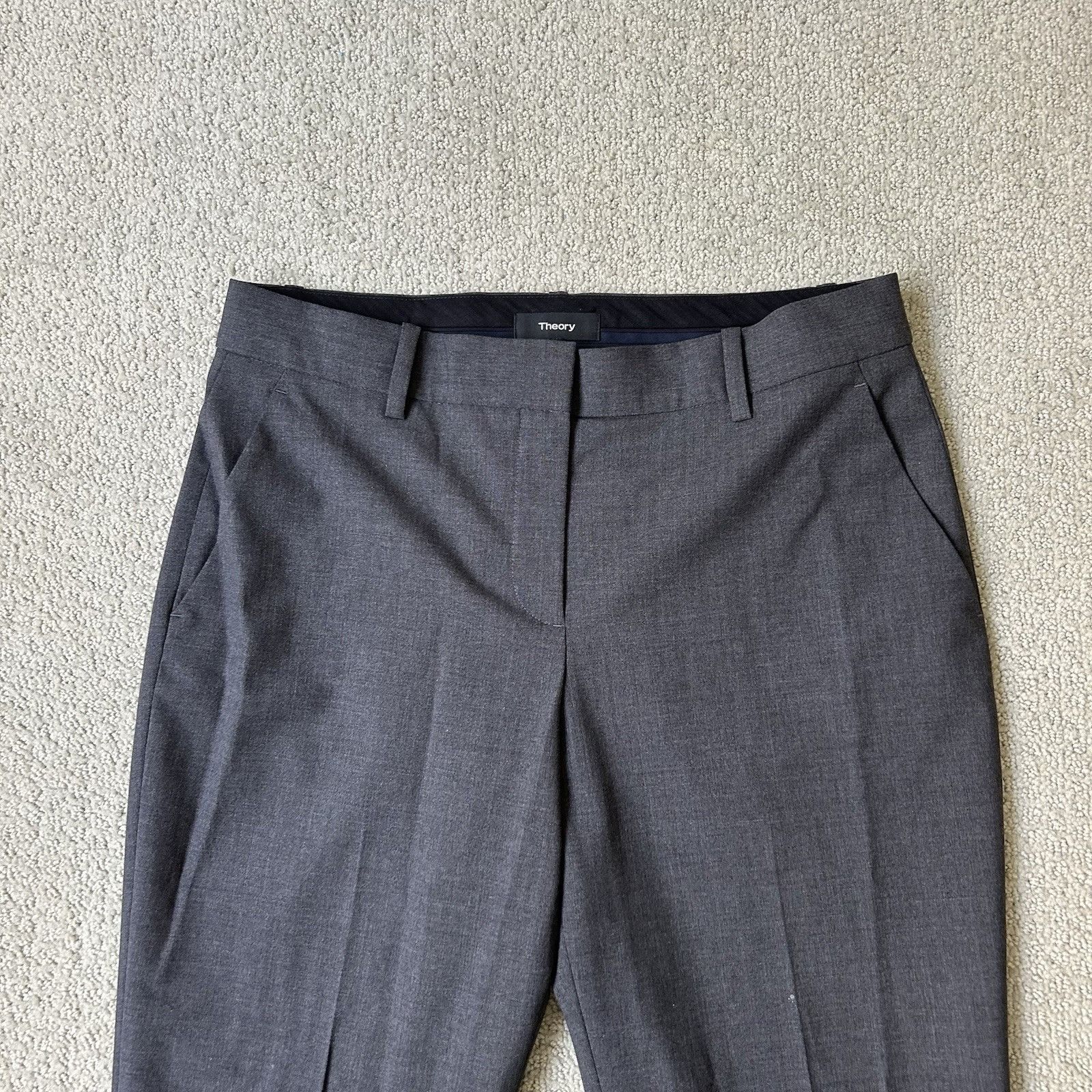 Theory THEORY Womens Treeca 2 Traceable Wool Cropped Dress Pants Gr Size 27" / US 4 / IT 40 - 2 Thumbnail